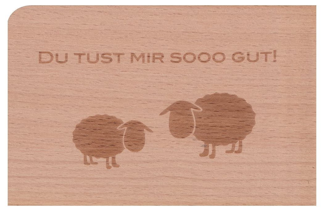 holzpost GmbH Postkarte Holzpostkarte "Du tust mir sooo gut!"