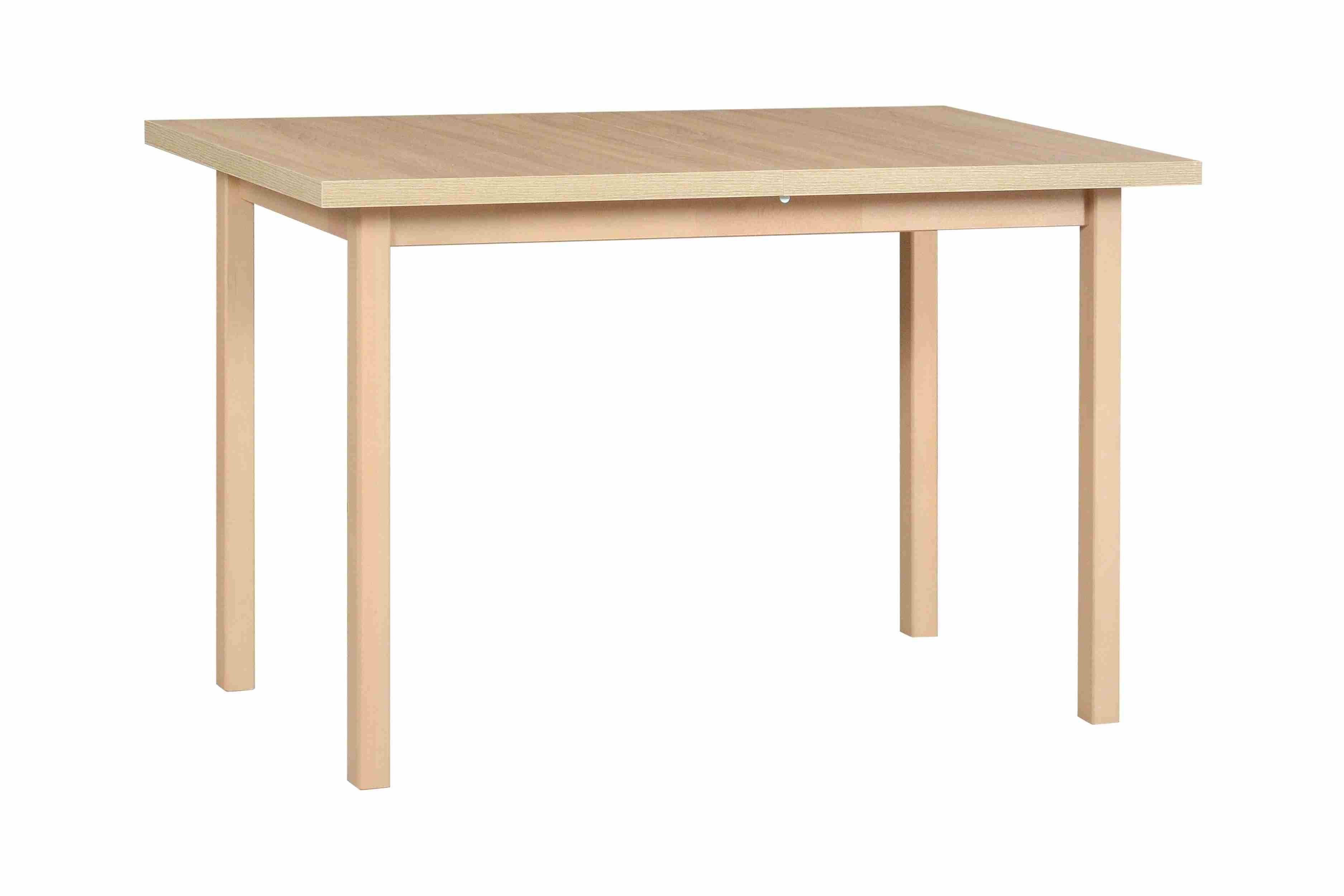 Furnix Esstisch Mekkie-3 Küchentisch 70x120 cm mit Holzgestell und Beine Buche massiv, nachhaltig & robust, strapazierfähige Möbelplatte