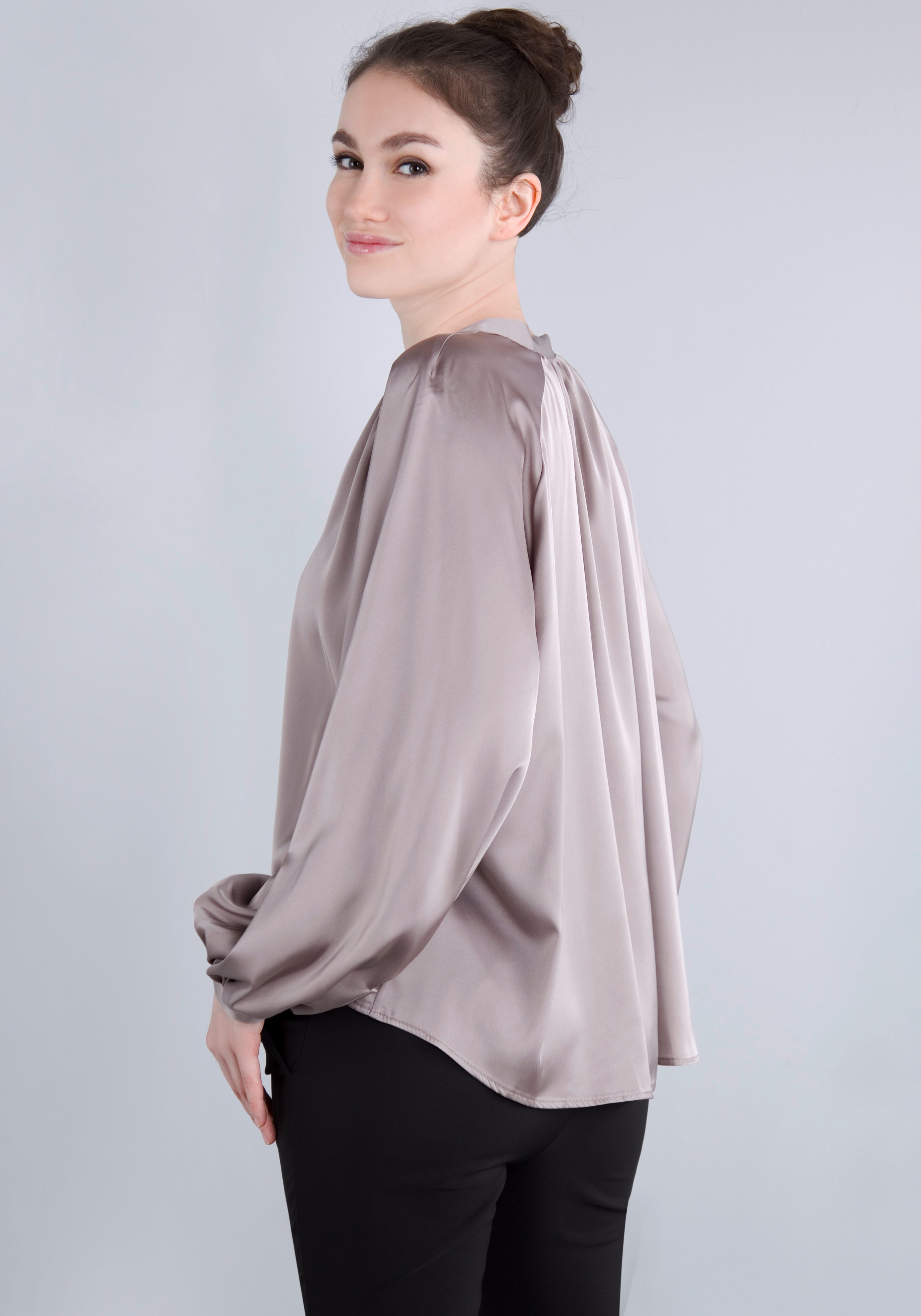 IMPERIAL Blusenshirt in satinierter Optik