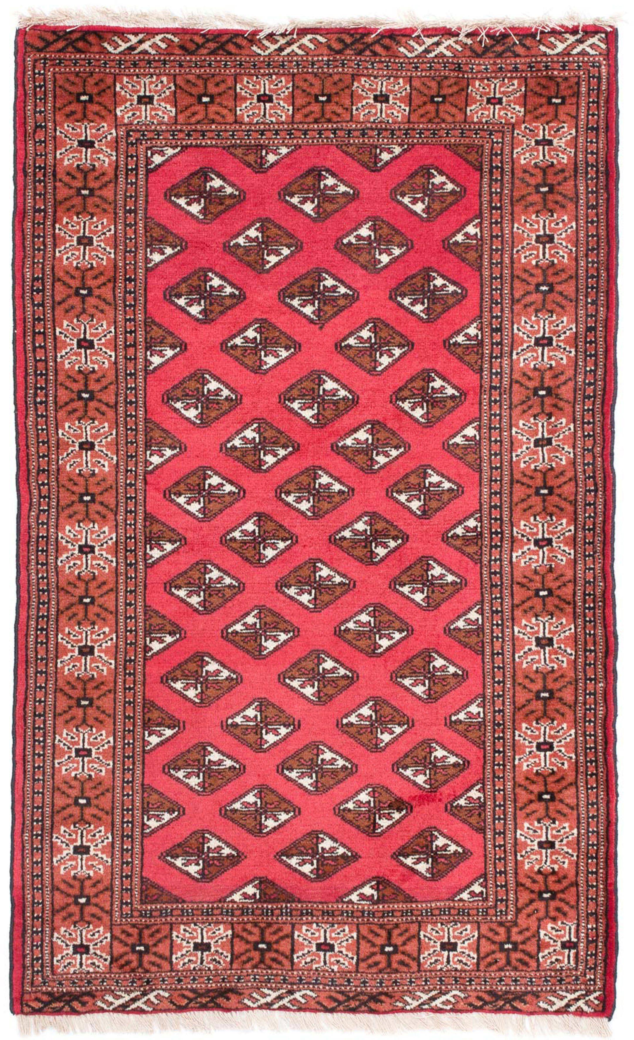 cm 87 - 136 Belutsch rot, Höhe: Einzelstück Zertifikat rechteckig, Wohnzimmer, Orientteppich - x mm, mit 8 morgenland, Handgeknüpft,