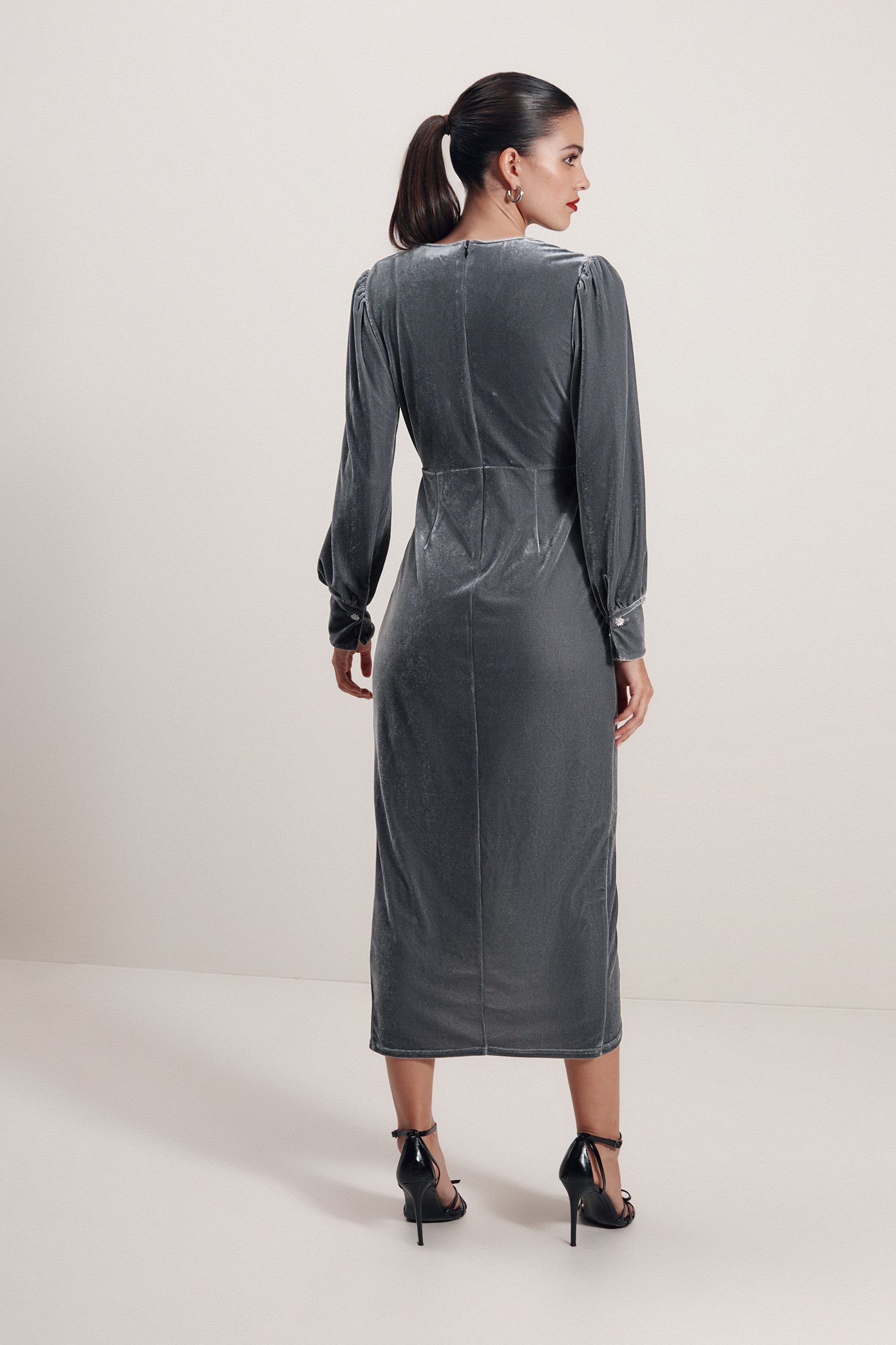 Next Midikleid Midikleid aus Samt (1-tlg) günstig online kaufen