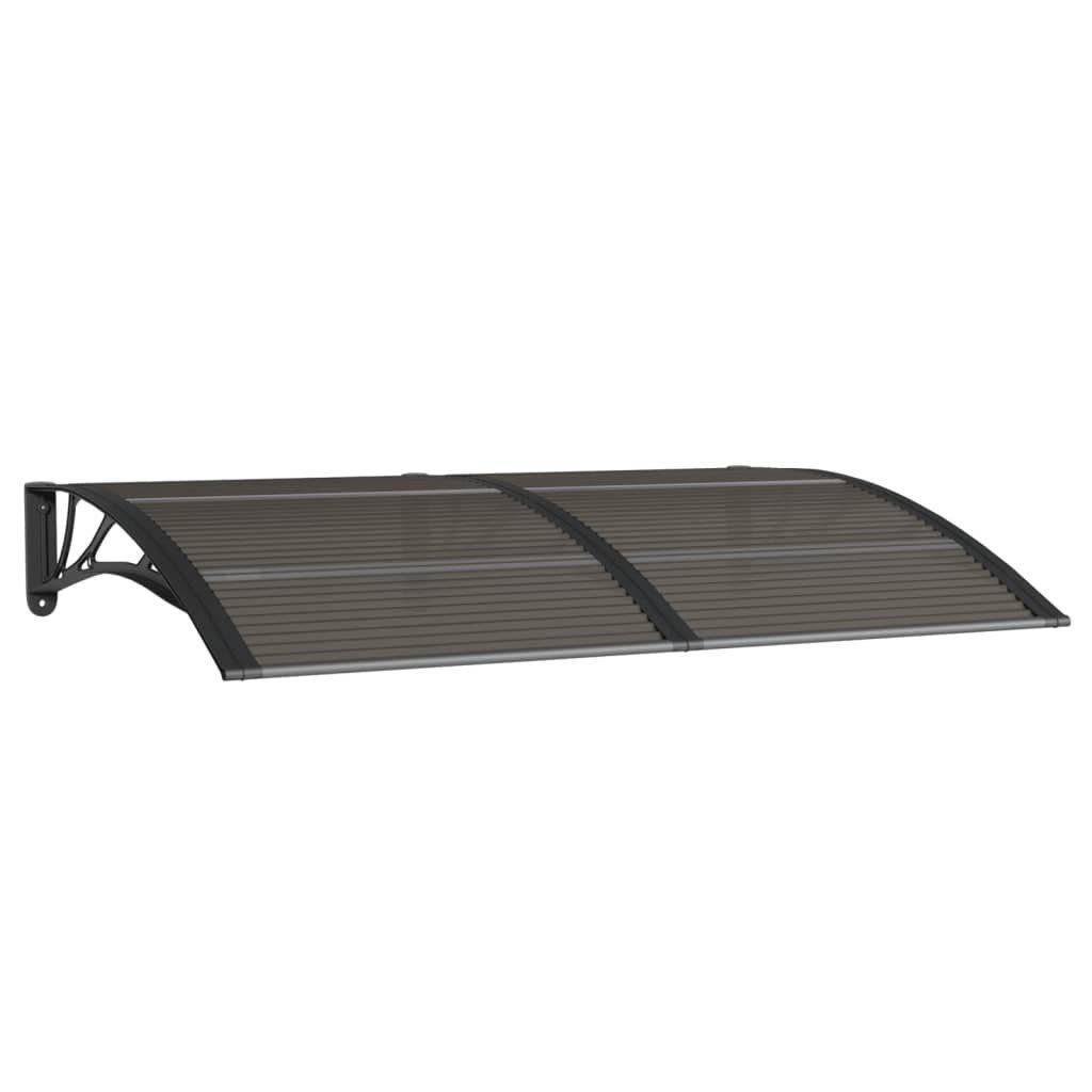 vidaXL Vordach 150 x 100 cm Vordach Schwarz 150x100 cm Polycarbonat wetterfest für Ha