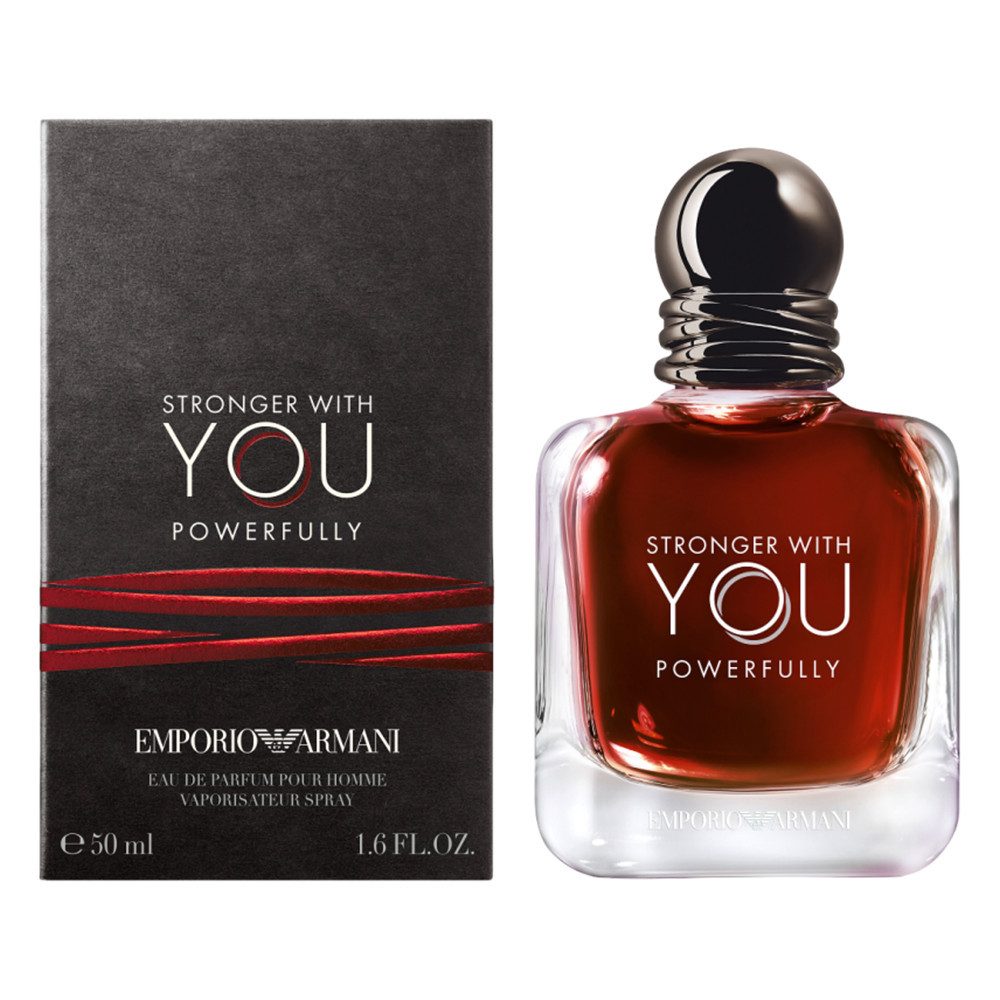 Emporio Armani Eau de Parfum Giorgio Armani Emporio Armani Stronger with You Powerfully EdP 50ml, Intensives Eau de Parfum mit orientalischer Duftsignatur