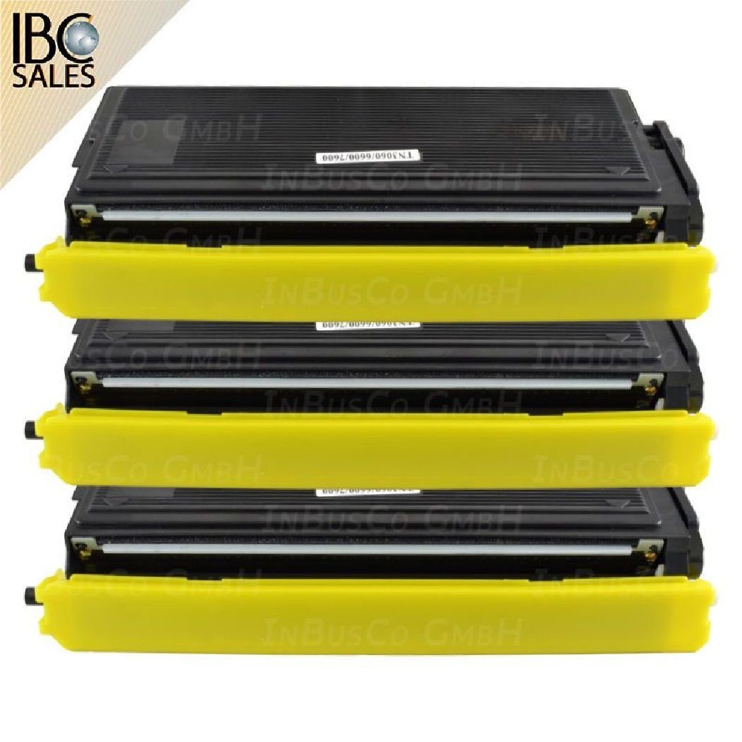 Inbusco Tonerpatrone 3x Toner für Brother MFC 8420 / MFC 8820 D / MFC 8820 DN / DCP 80 ..., 3x TN 7600 - 3x Toner für Brother MFC 8420