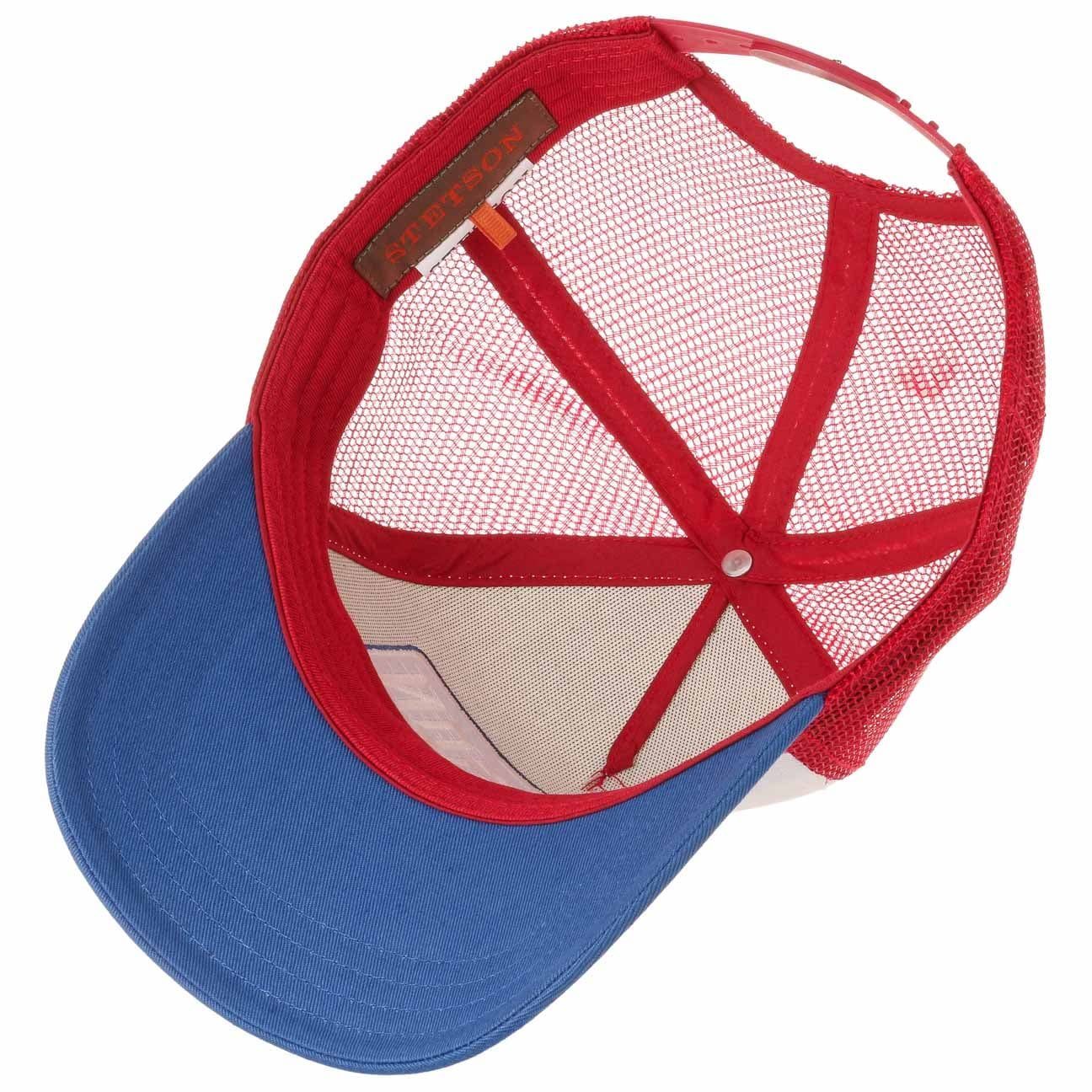 Trucker Stetson Cap blau-rot Basecap (1-St) Snapback