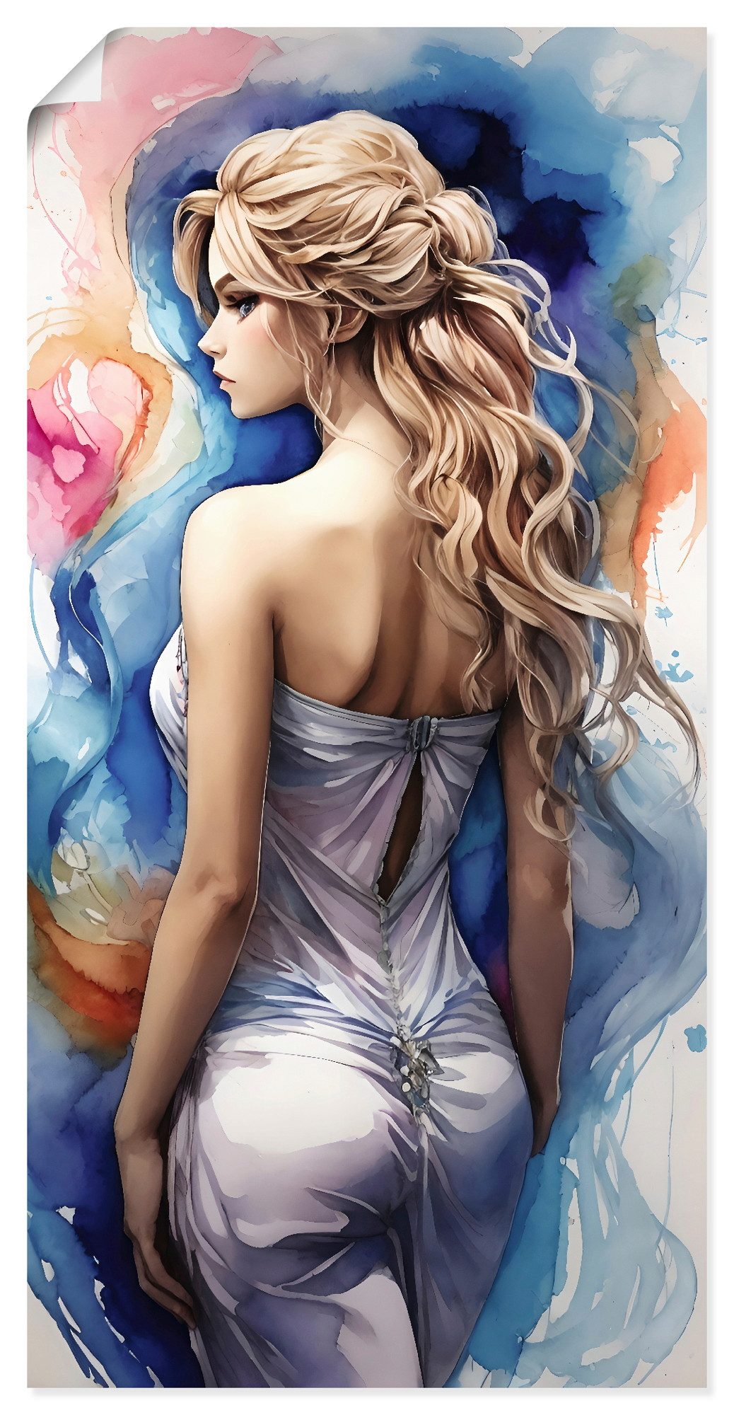 Artland Wandbild Frau in Farben I, Erotische Bilder (1 St), als Alubild, Leinwandbild, Poster, Wandaufkleber in verschied. Größen