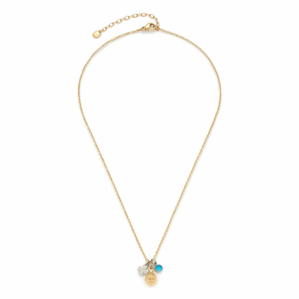 LEONARDO Edelstahlkette Jewels Fortuna Edelstahl Zirkonia Gold 40 cm