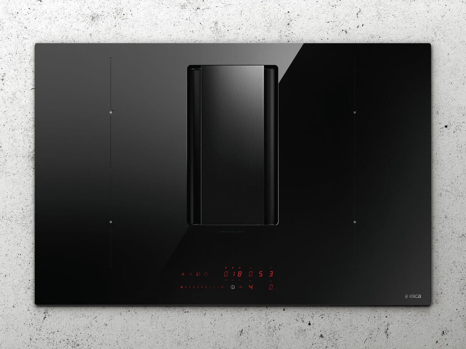 Elica Kochfeld mit Dunstabzug PRF0183127, Timer, TouchControl-Bedienung