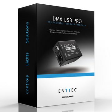 Enttec Mischpult, (Steuerungen für Licht, DMX Steuersoftware), DMX USB Pro Interface - DMX Steuersoftware