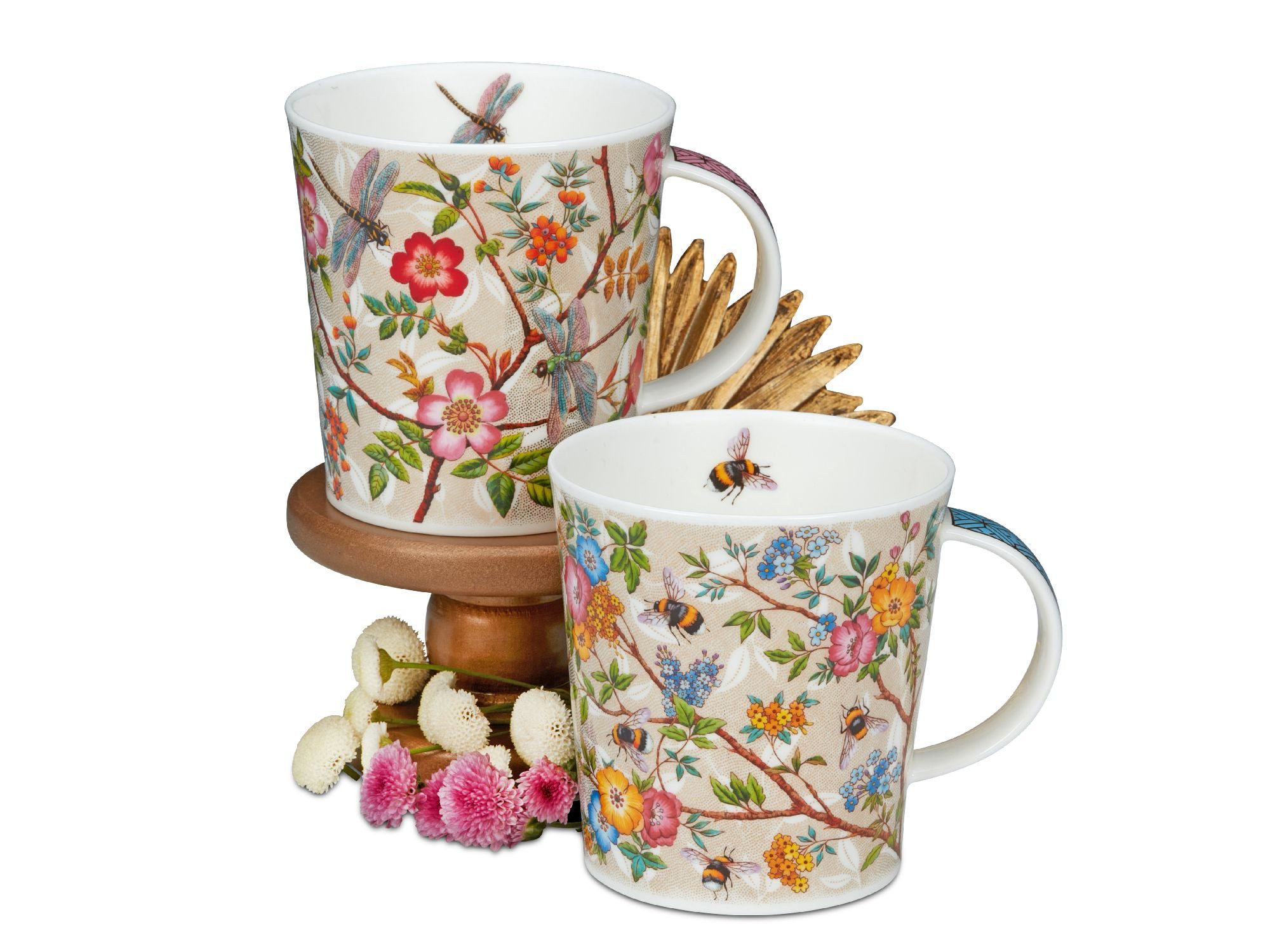 formano Tasse Dunoon Lomond, Porzellan, Spülmaschinengeeignet, Mehrfarbig, Motiv: Blumenwiese