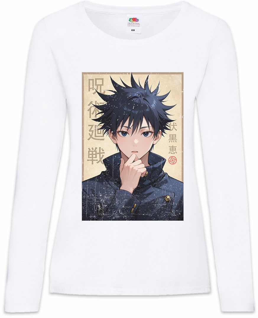 Langarmshirt Megumi Portrait Damen Langarmshirt Yuji Itadori Gojo Kaisen Satoru