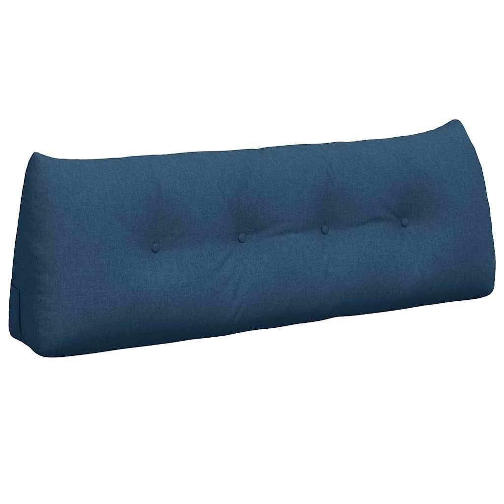 vidaXL Rückenkissen Rücken Kissen Blau 140 x 24 x 50 cm Stoff, 1-tlg.