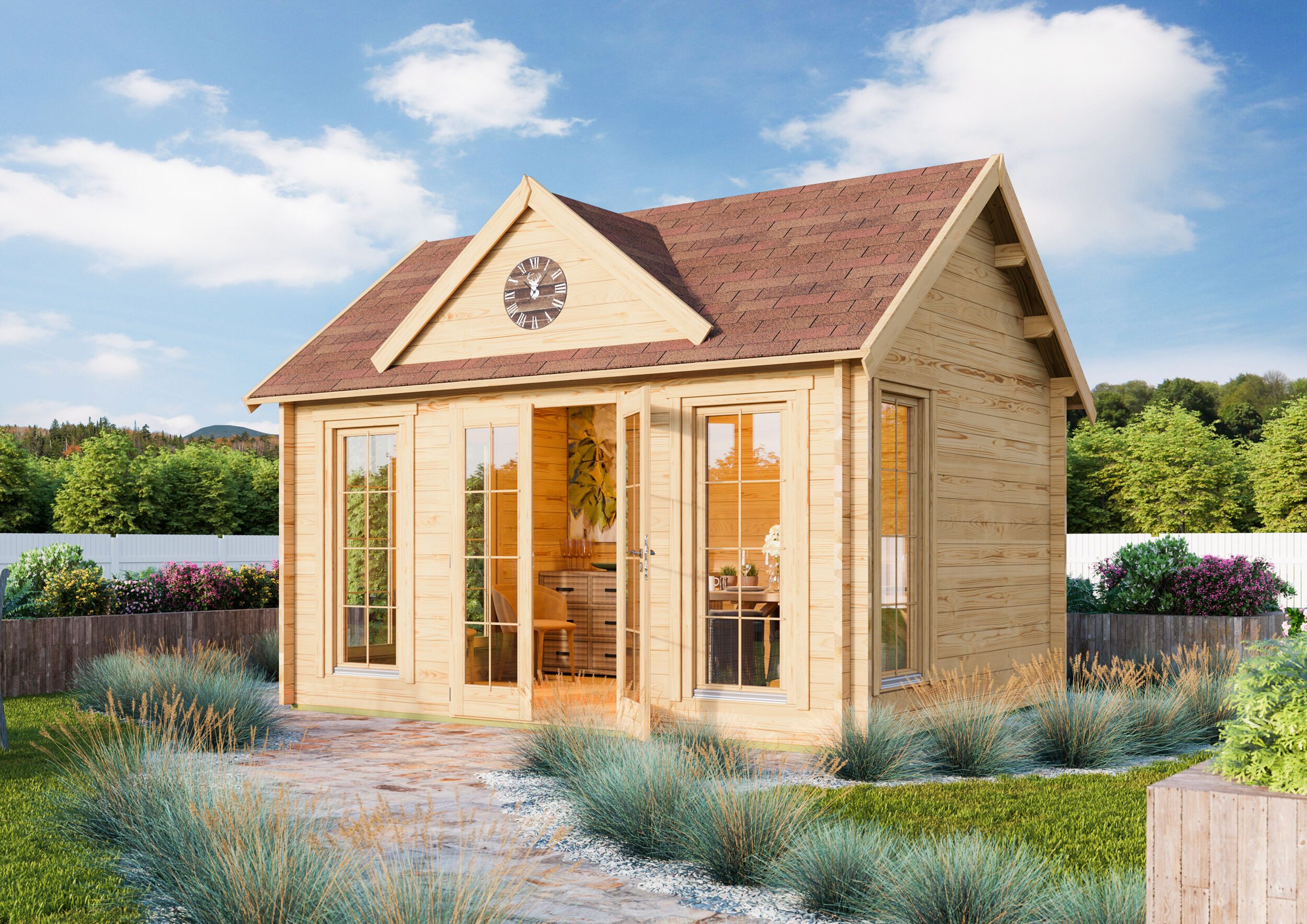 Fjordholz Gartenhaus Teehaus Glasgow 44 A