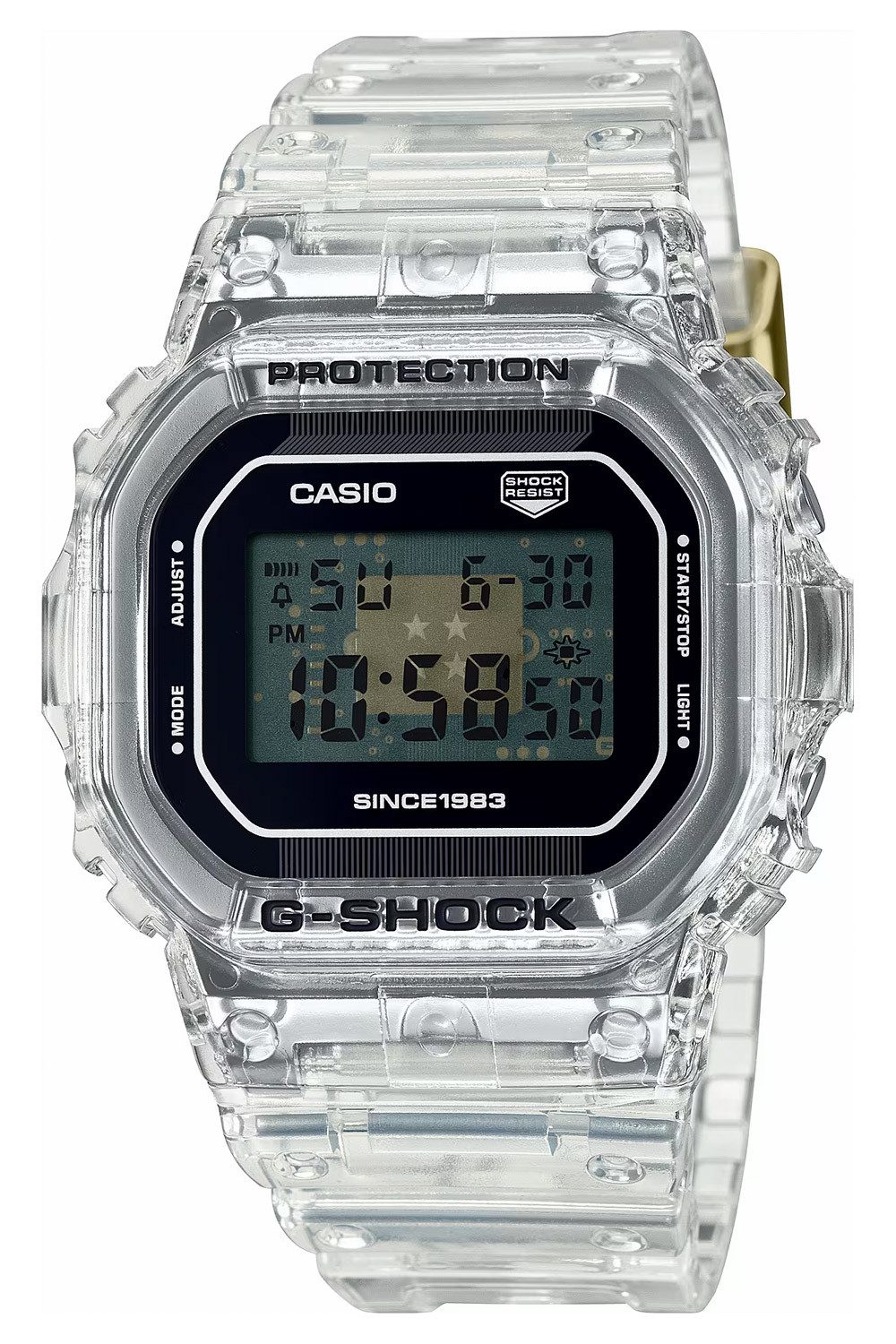 Quarzuhr G-Shock Digitaluhr 40th Anniversary Clear Remix
