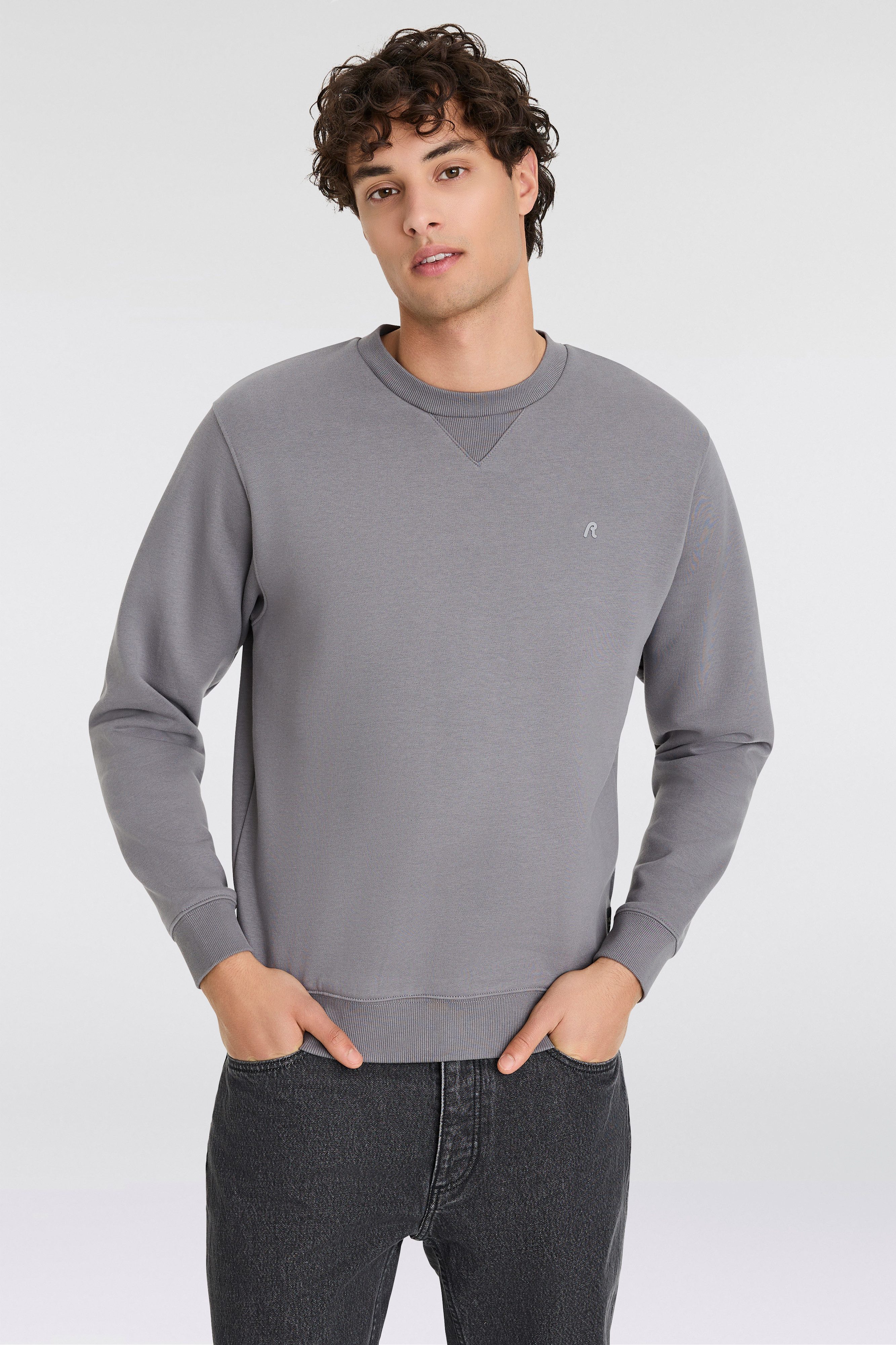 Replay Sweatshirt, mit V-Einsatz am Halsausschnitt günstig online kaufen