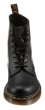 DR. MARTENS 1460 8 Eye Boot Schnürstiefel, Festival, Blockabsatz, Schnürboots mit gelber Rahmennaht