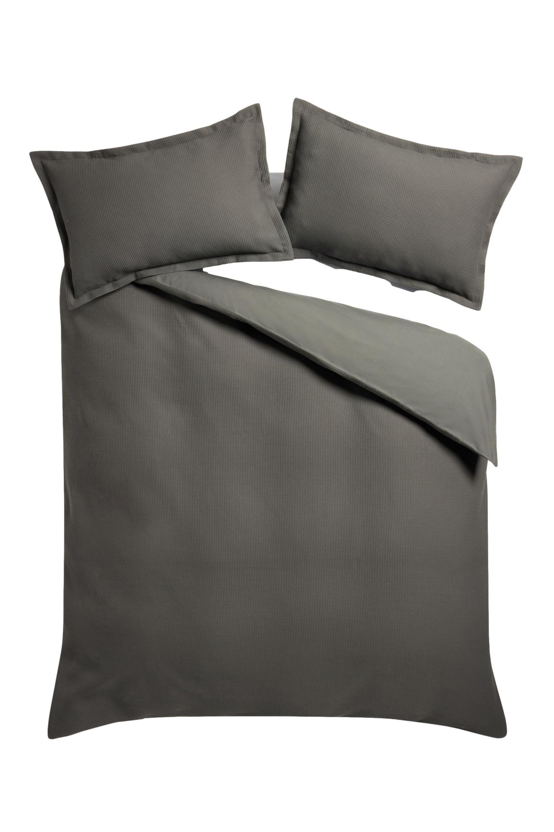 Bett-Set Set mit Bettbezug und Kissenbezug, Waffelstruktur