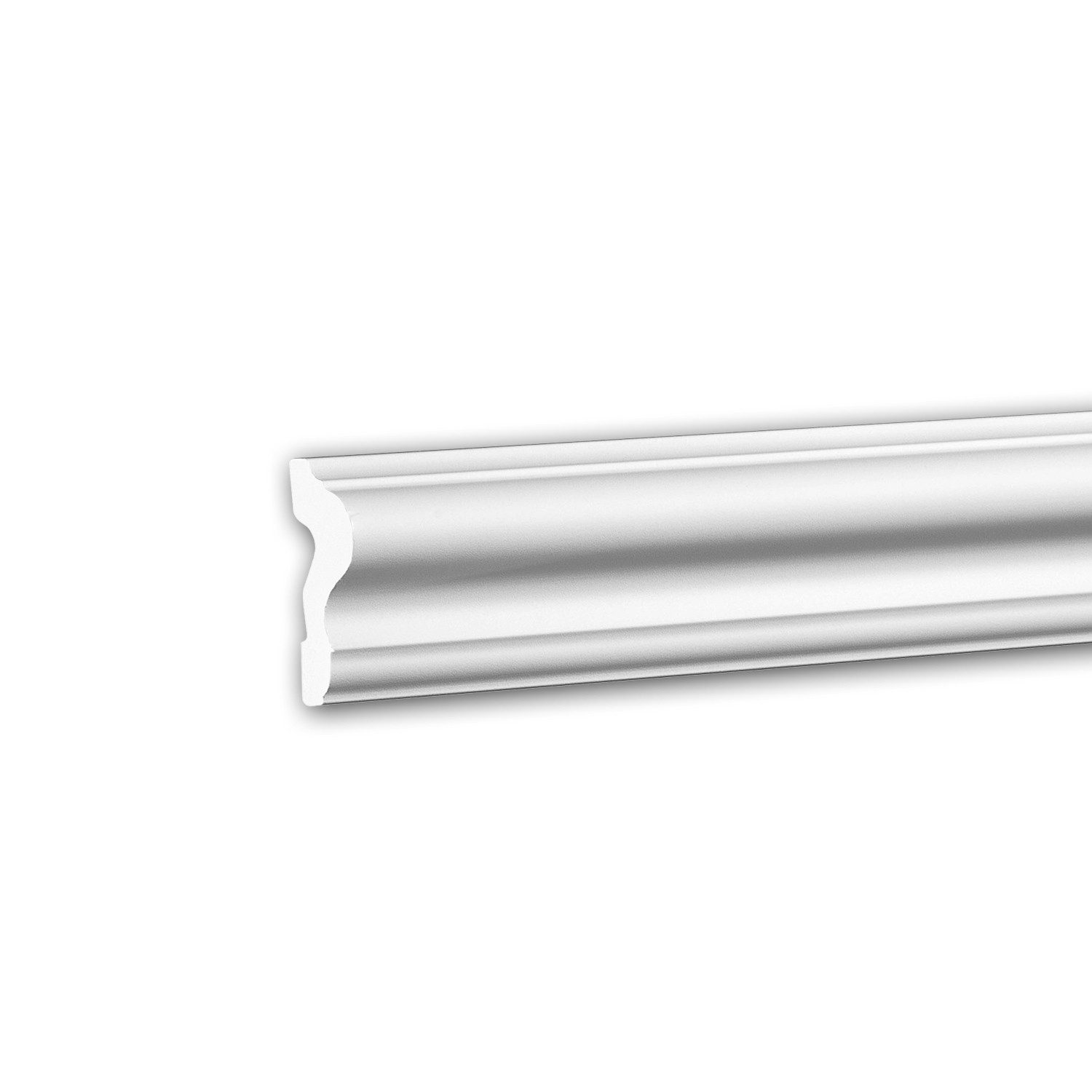 Profhome Zierleiste 651302 Wand- und Friesleiste Stuckleiste Zierleiste stoßfest 2 m, kleben, Extrudiertes Polystyrol (XPS), 1-St., 1 x Stuckleiste, Wandleiste Stuckleiste Profilleiste 2 Meter