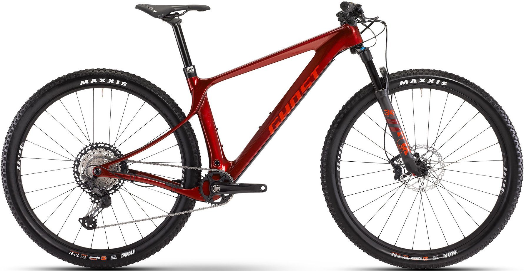 Ghost Mountainbike Lector SF LC Advanced, 12 Gang Shimano XT Schaltwerk, Kettenschaltung, für Damen und Herren, Kettenschaltung