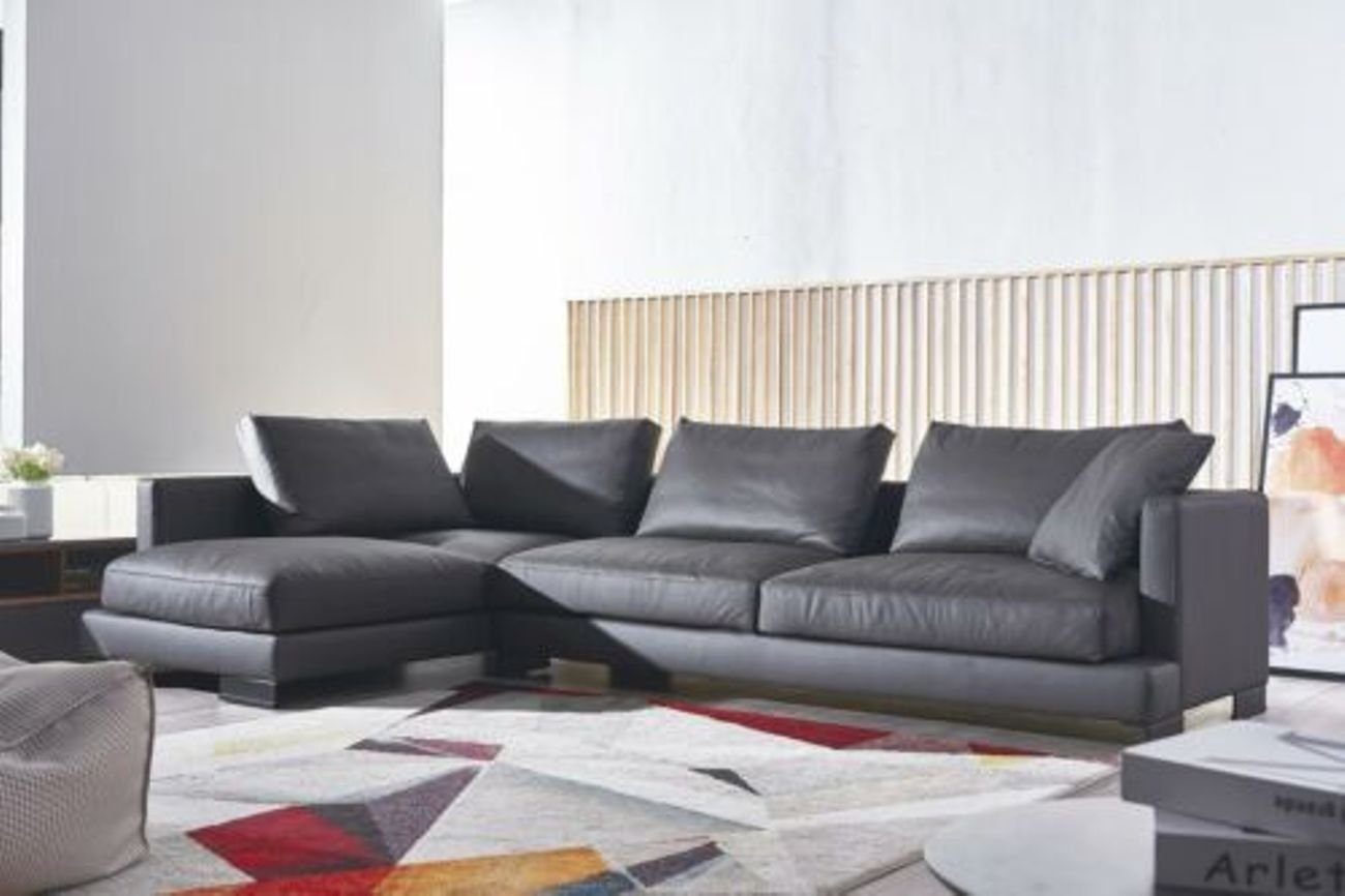 JVmoebel Ecksofa Sofa Leder Eck Garnitur Landschaft L Form Luxus Wohn Polster Couch, Made in Europe