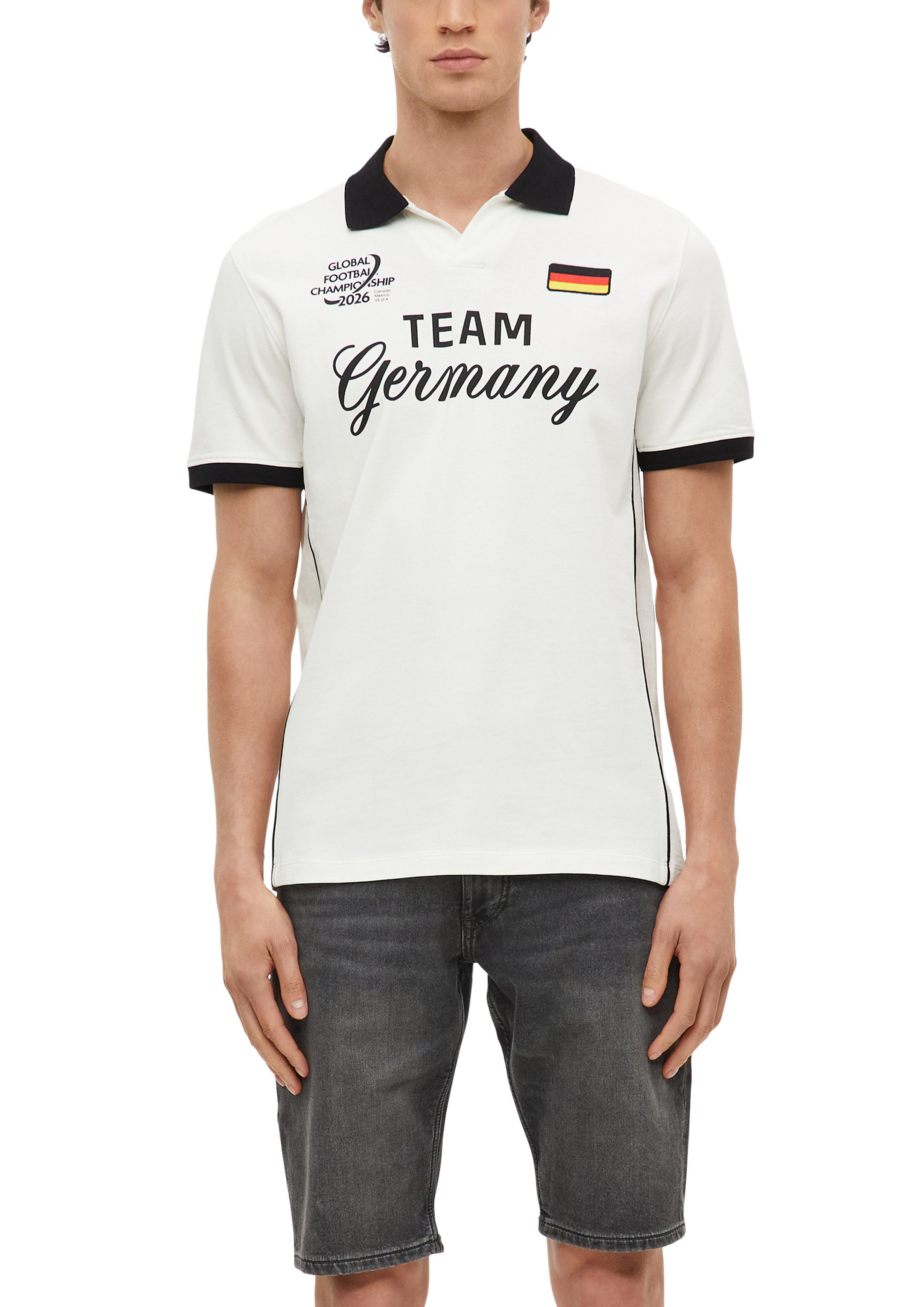s.Oliver Poloshirt Sommershirt - WM 2026 - mit GERMANY-Print