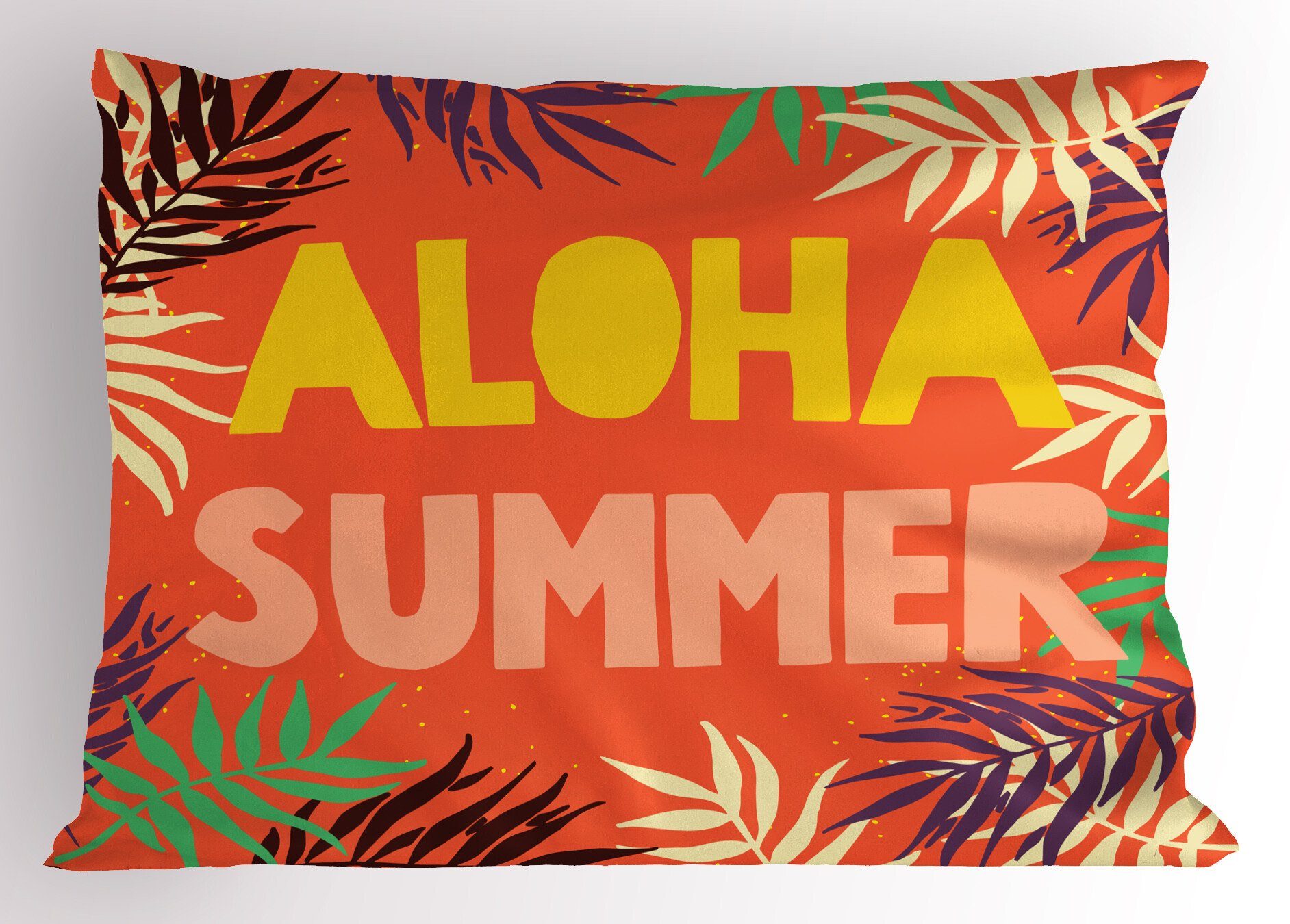 Aloha Stil Stück), Abakuhaus (1 Dekorativer Gedruckter Standard Sommer-exotischer Kissenbezüge Kopfkissenbezug, Aloha Size