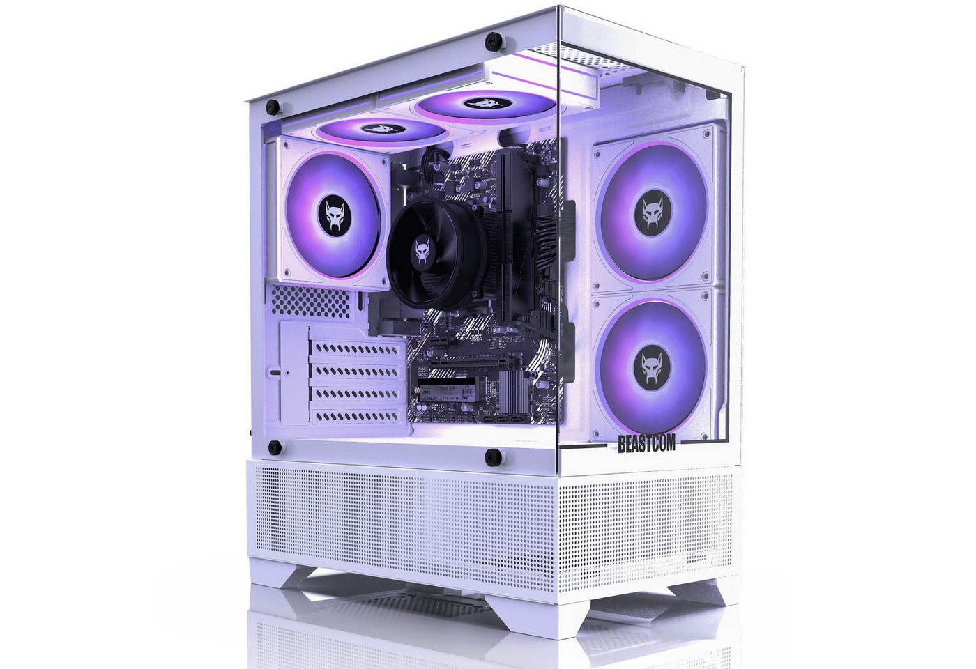 BEASTCOM Q3, Essential Gaming, Ryzen 5 3400G, Radeon RX Vega 11, 16 GB RAM Gaming-PC (AMD AMD Ryzen 5 3400G, Radeon RX Vega 11, 16 GB GB RAM, 512 GB SSD, Aktive Luftkühlung)