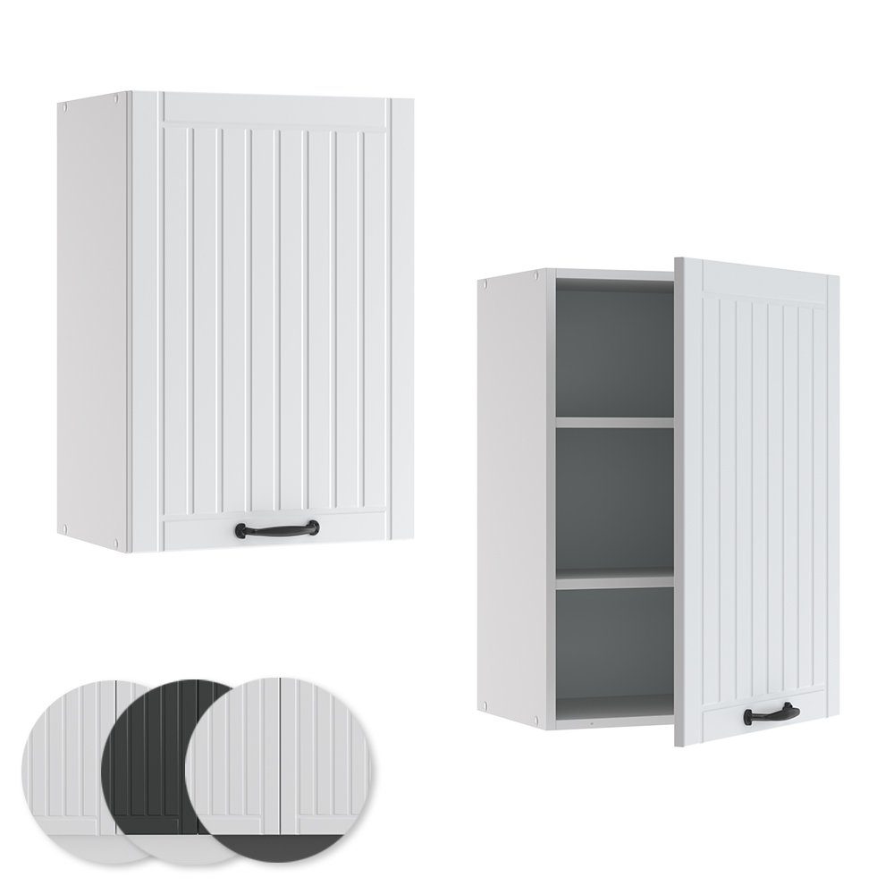 Vicco Hängeschrank Fame-Line, Weiß Landhaus/Weiß, 50 cm (1-St)