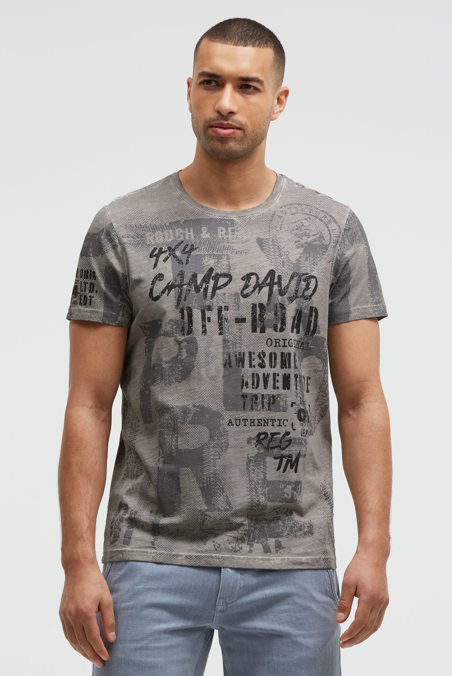 CAMP DAVID Rundhalsshirt aus Baumwolle