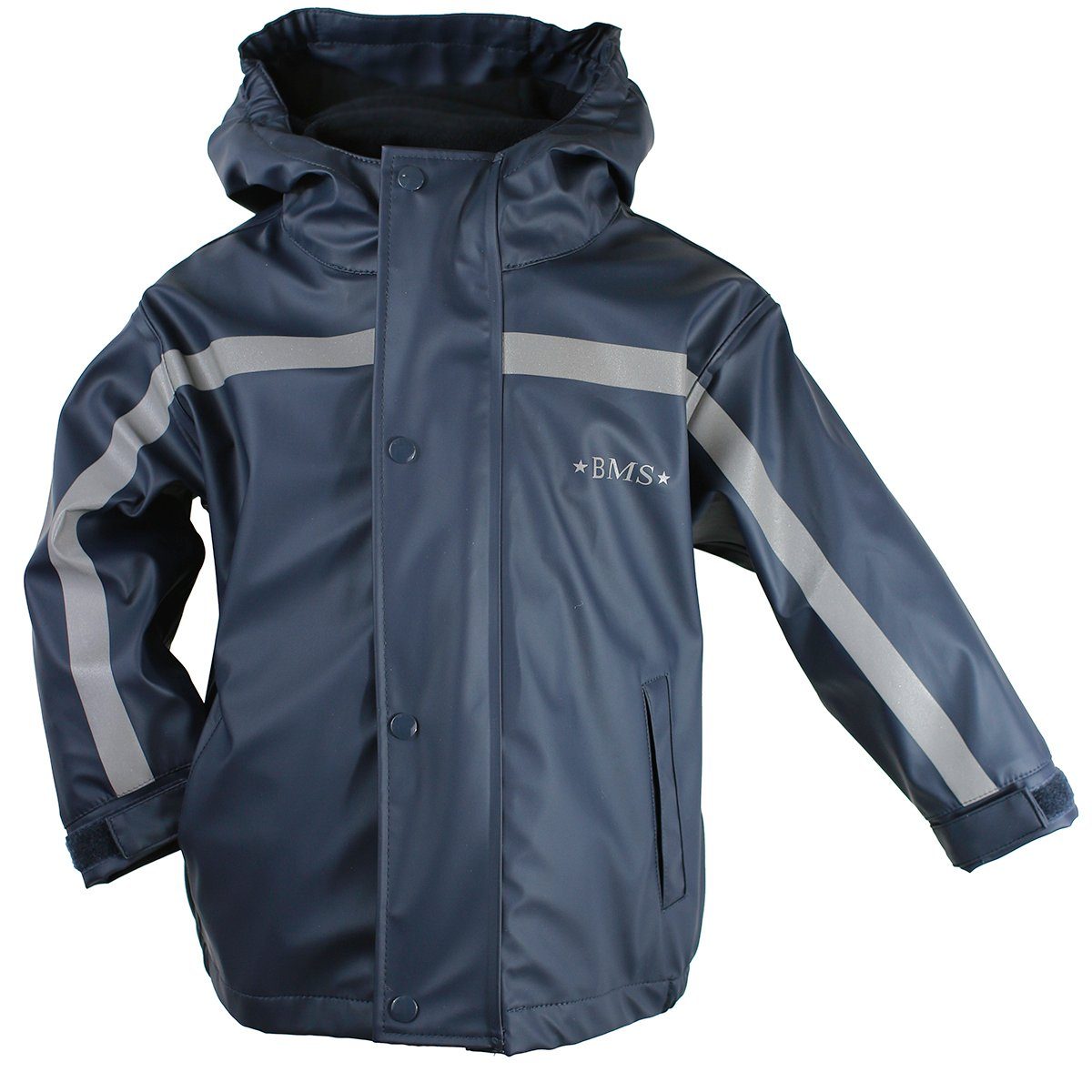 BMS Winterjacke BMS gefütterte Regenjacke, thermo Buddeljacke abnehmbare Kapuze