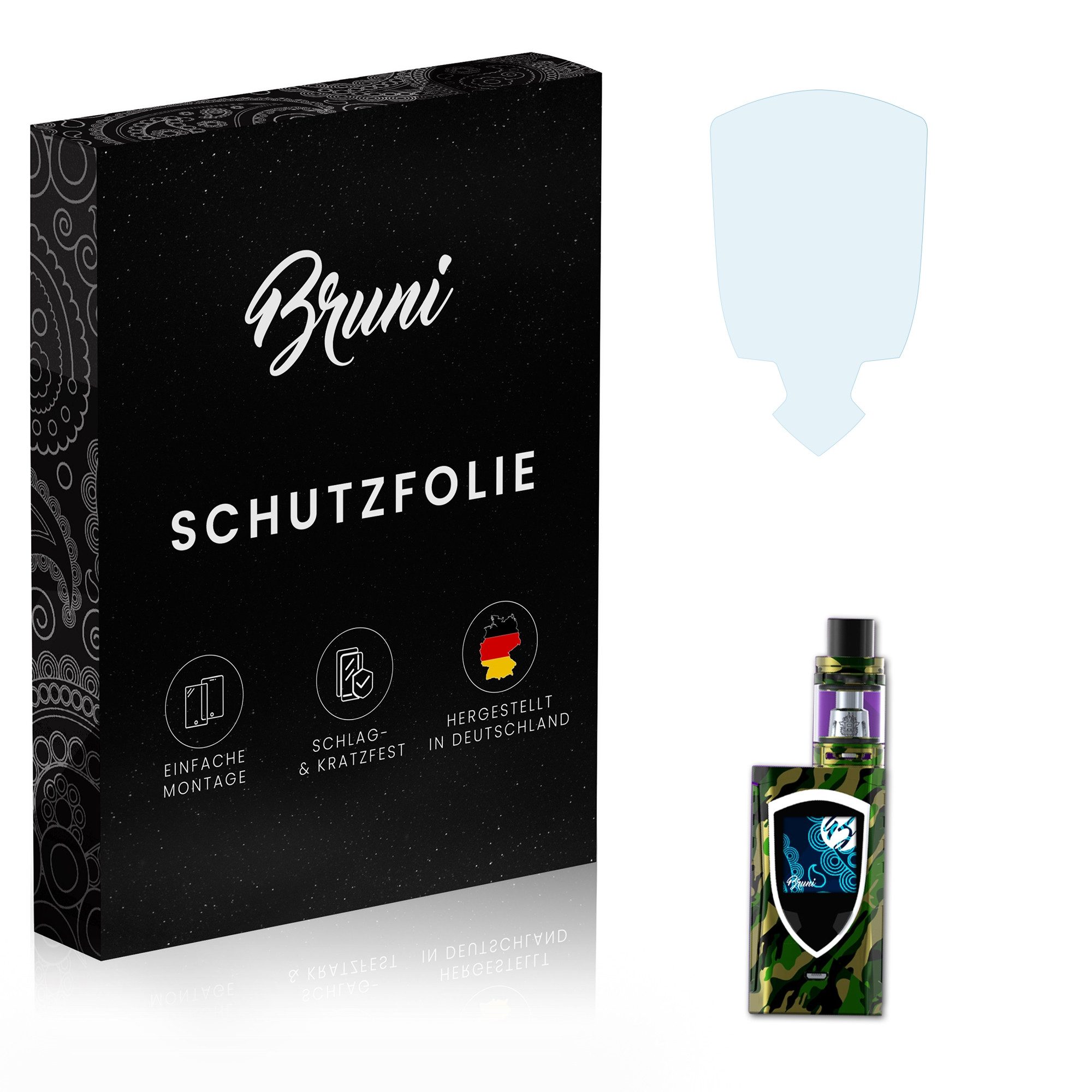 Bruni Schutzfolie Glasklare Displayschutzfolie für Smok ProColor, (2 Folien), praktisch unsichtbar