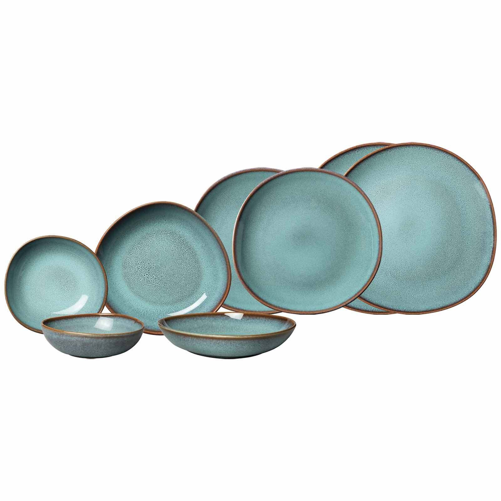 like. by Villeroy & Boch Kombiservice Lave Einsteiger-Set 8er Set (8-tlg), 2 Personen, Steingut