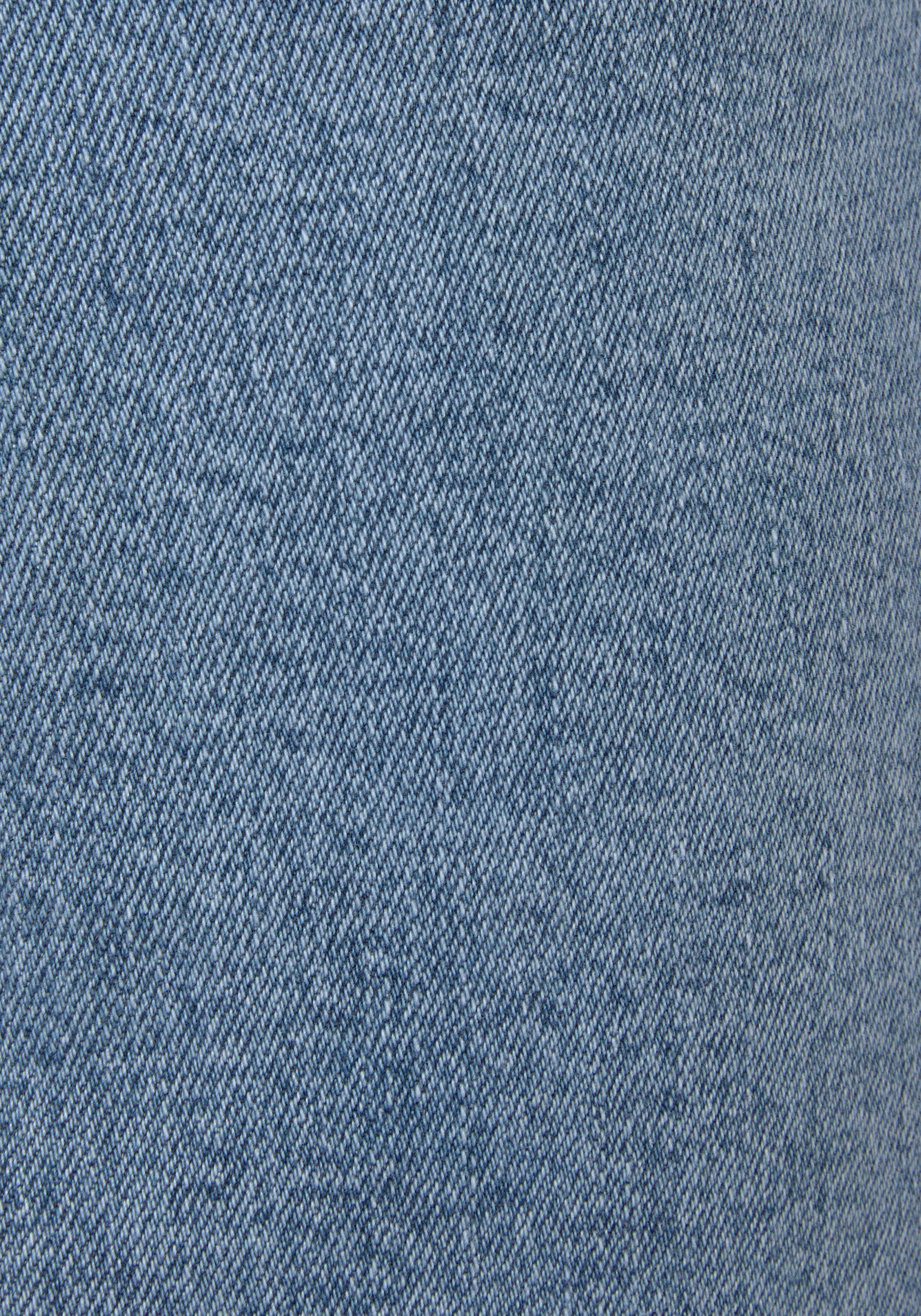 Buffalo Jeansrock in figurbetonter Form in Midilänge mit Schlitz vorne modischer Denimrock mit Schlitz, Sommerrock in Midilänge aus Jeans