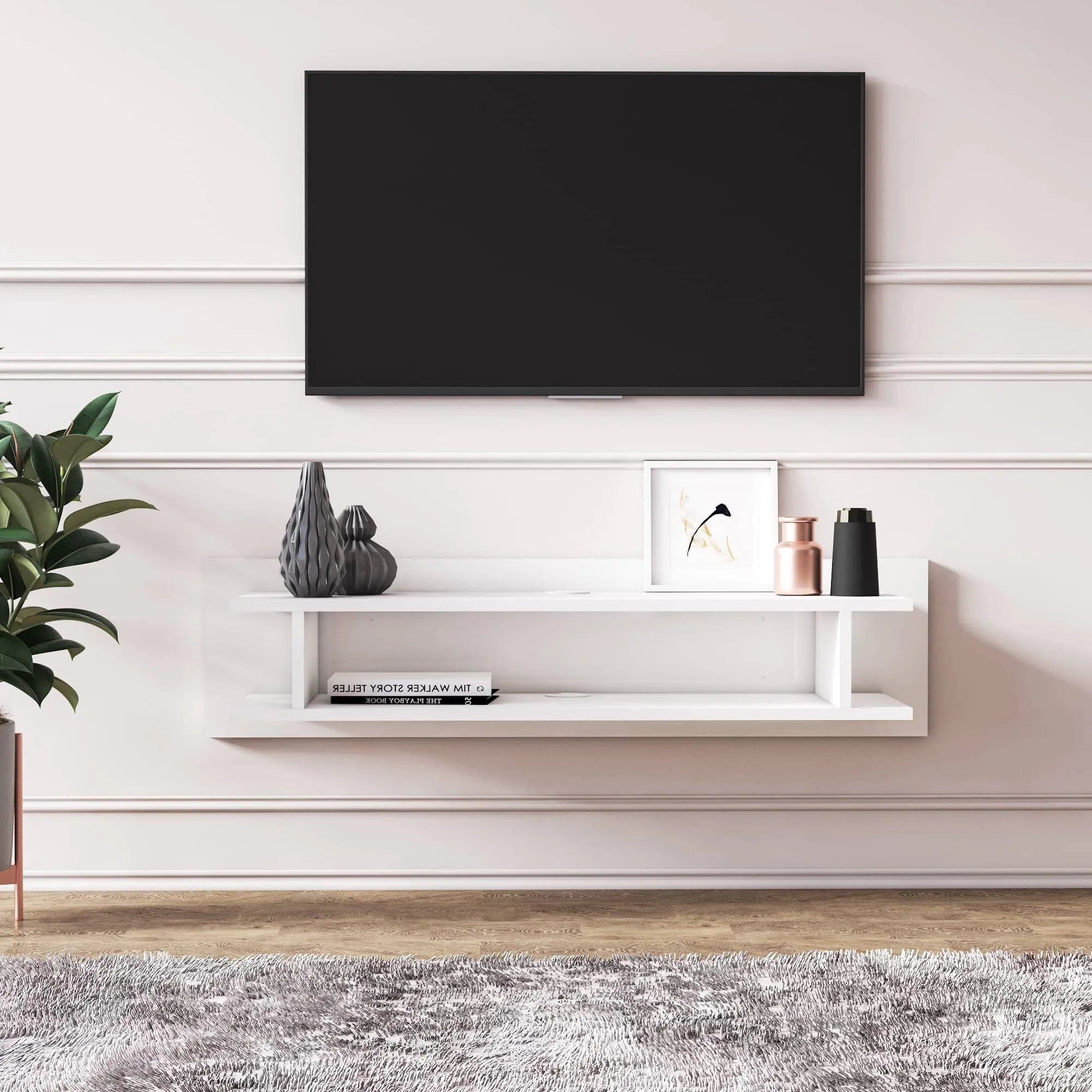 DEMA Home TV-Schrank Lucio Floating TV-Schränke Breite 120 cm, Fernseher bis zu 32-70 Zoll