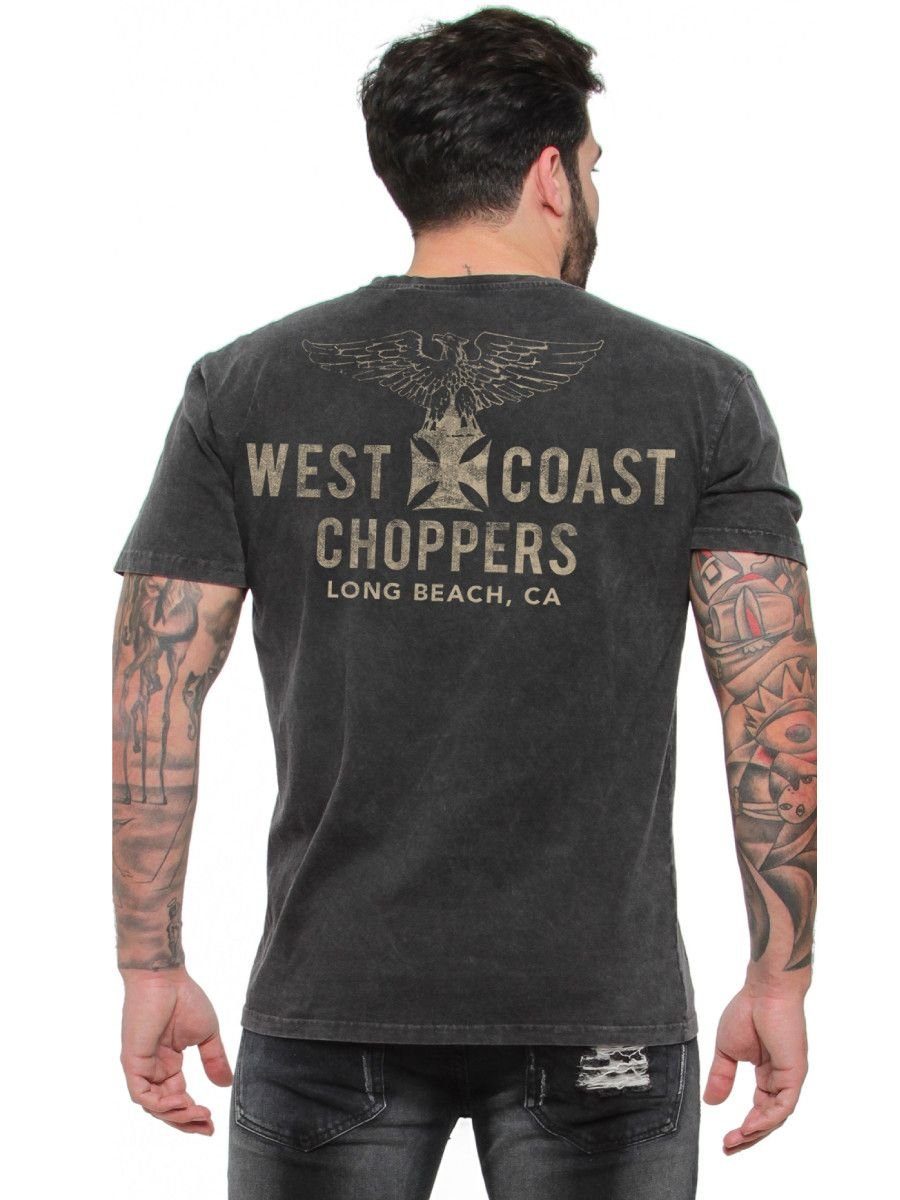 Adult T-Shirt West Eagle Choppers Coast Vintage Herren T-Shirt Coast West Choppers