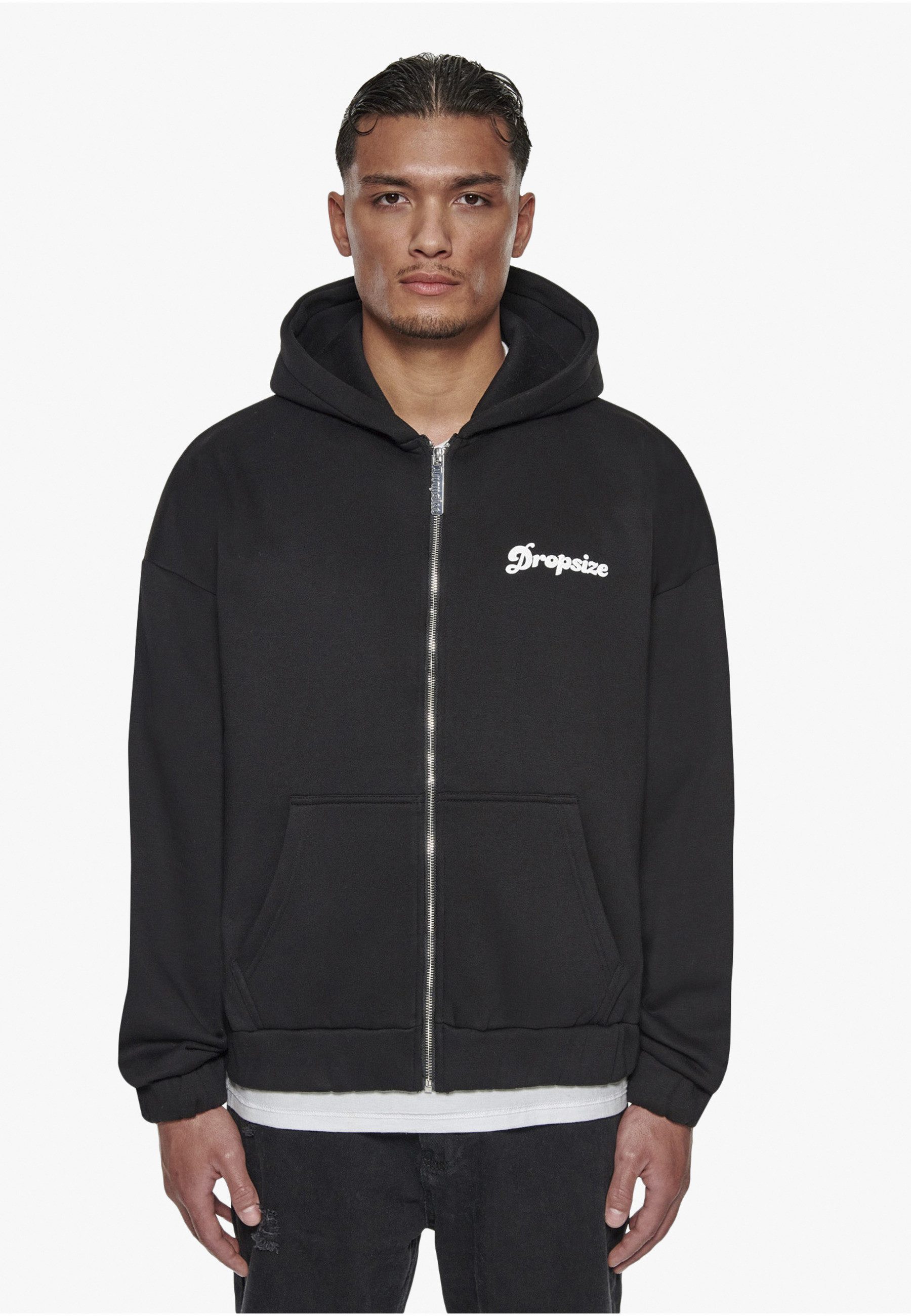 Dropsize Kapuzenfleecejacke Dropsize Herren Dropsize Heavy Grow Rich Zip Hoodie (1-St)