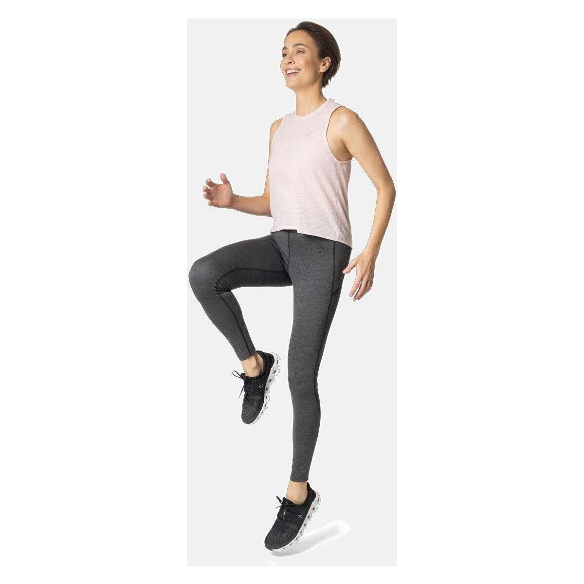 Odlo Lauftights The Active 365 Melange Training Tights Stylische und funktionale Trainingstights aus recyceltem Material mit