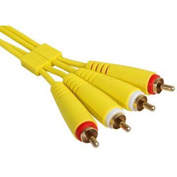 UDG Audio-Kabel, Ultimate Audio Cable RCA-RCA Yellow 1,5 m Straight U97001YL - Kabel