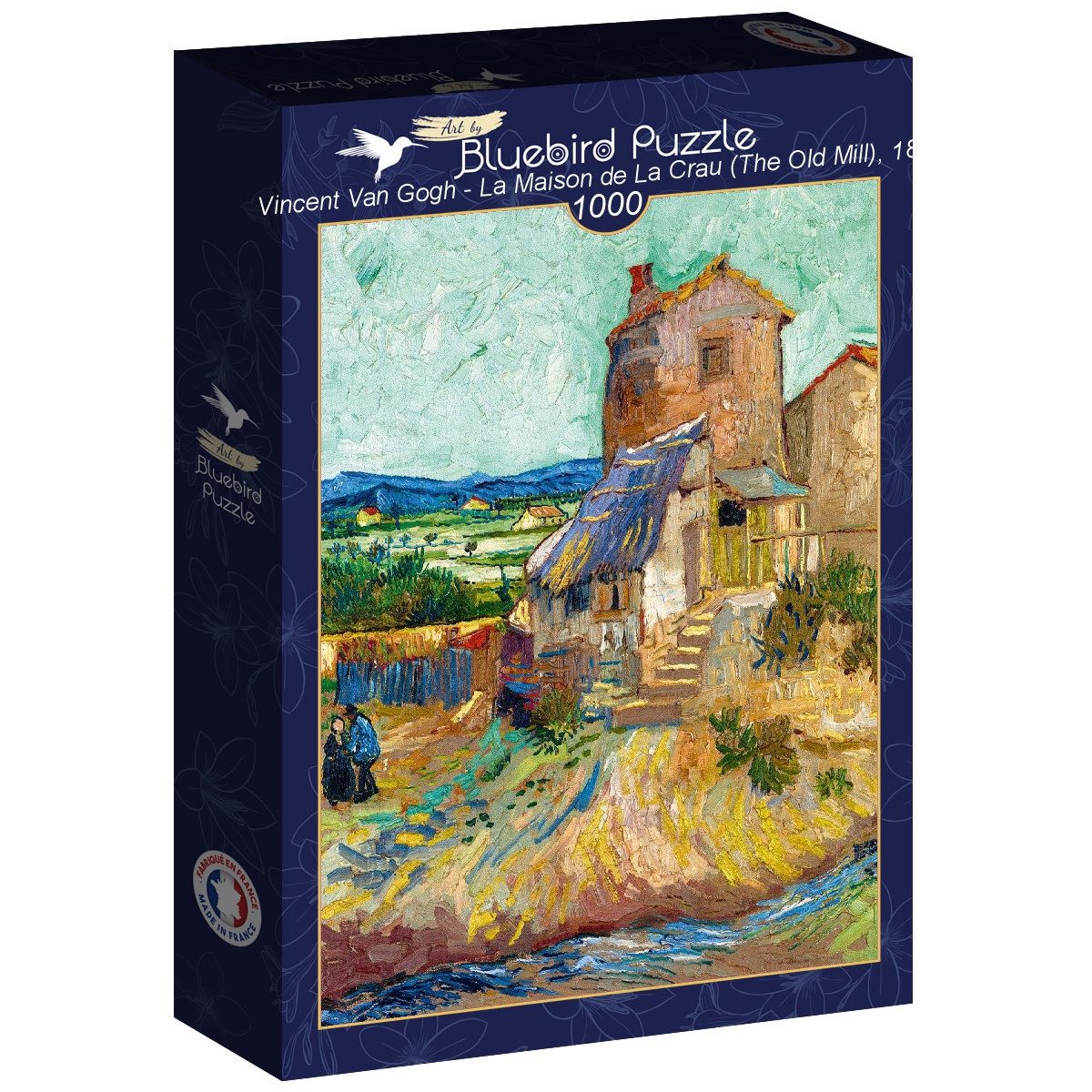 Bluebird Puzzle Puzzle Vincent Van Gogh - La Maison de La Crau (The Old Mill), 1888, Puzzleteile