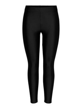 ONLY Leggings Skinny Shiny Leggings Glänzend Beschichtet ONLLINA 4265 in Schwarz