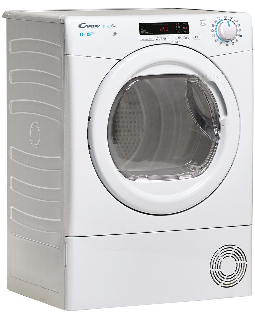 Candy Kondenstrockner smart pro CSOE C9DG-S, Wi-Fi + Bluetooth, 15 Programme, Mengenautomatik