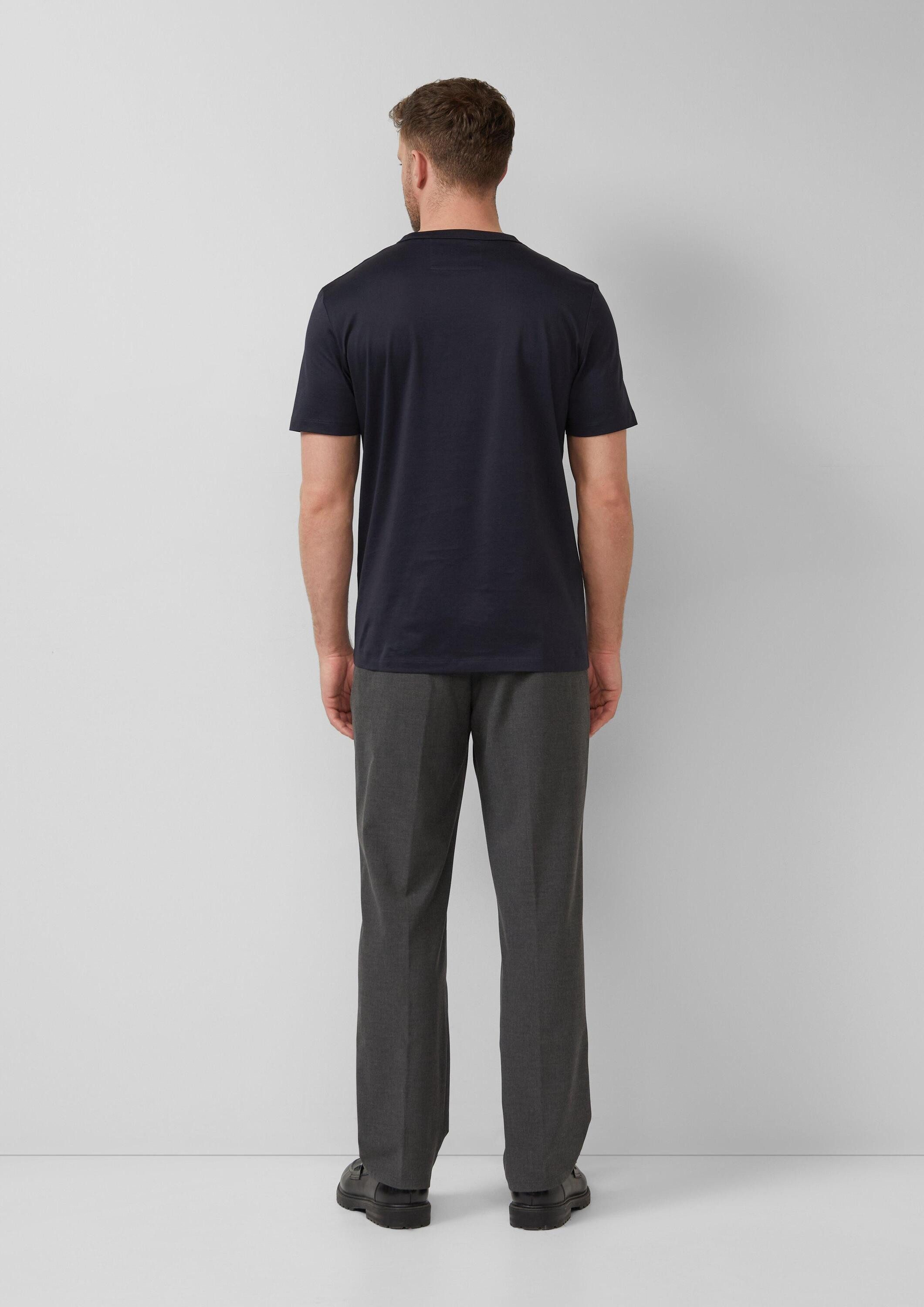s.Oliver Kurzarmshirt T-Shirt T-Shirt aus Edeljersey mit Crew Neck