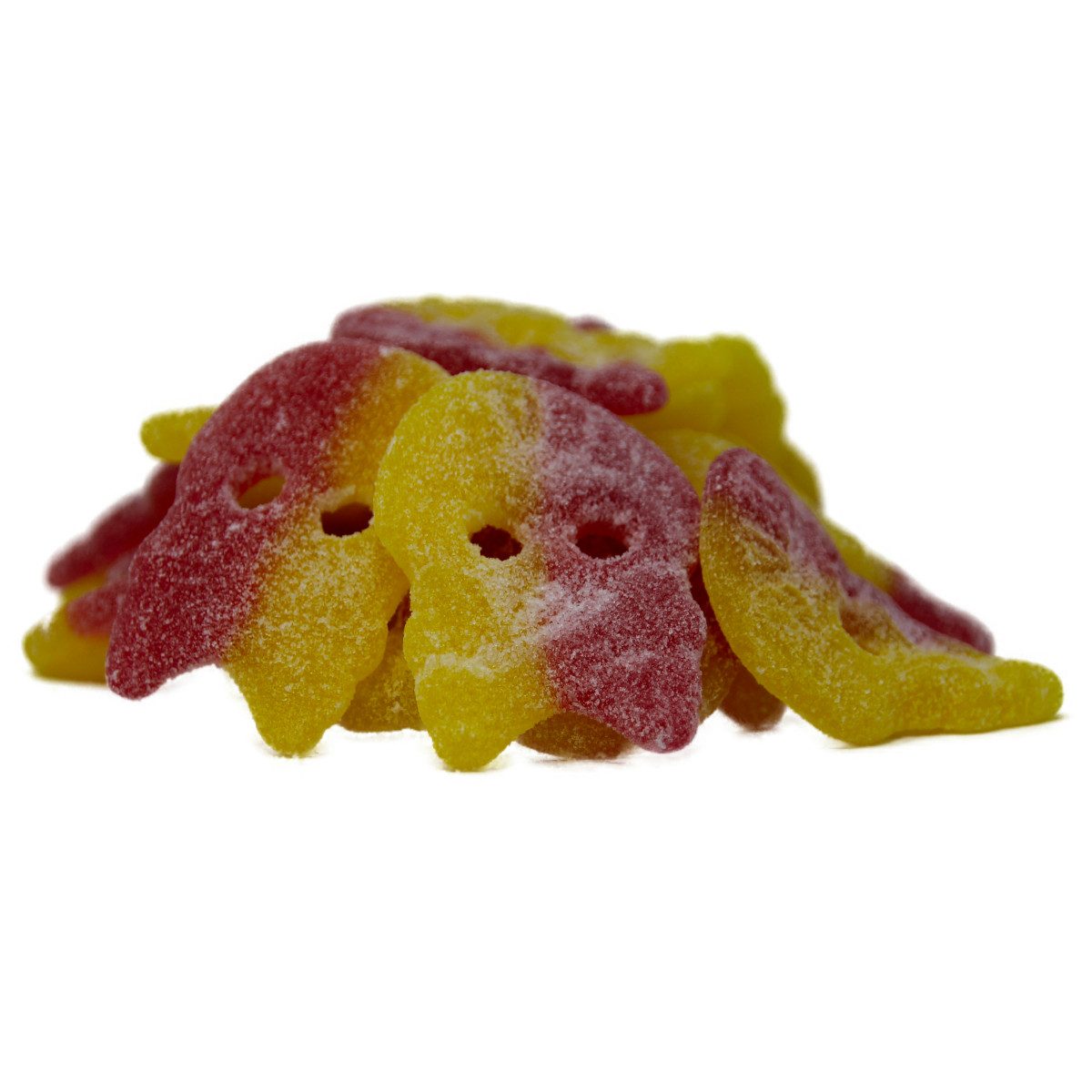 BUBS Süßigkeit, Bubs Saure XL Totenköpfe Sour Fruit Skulls Mix zweifarbig 1000g