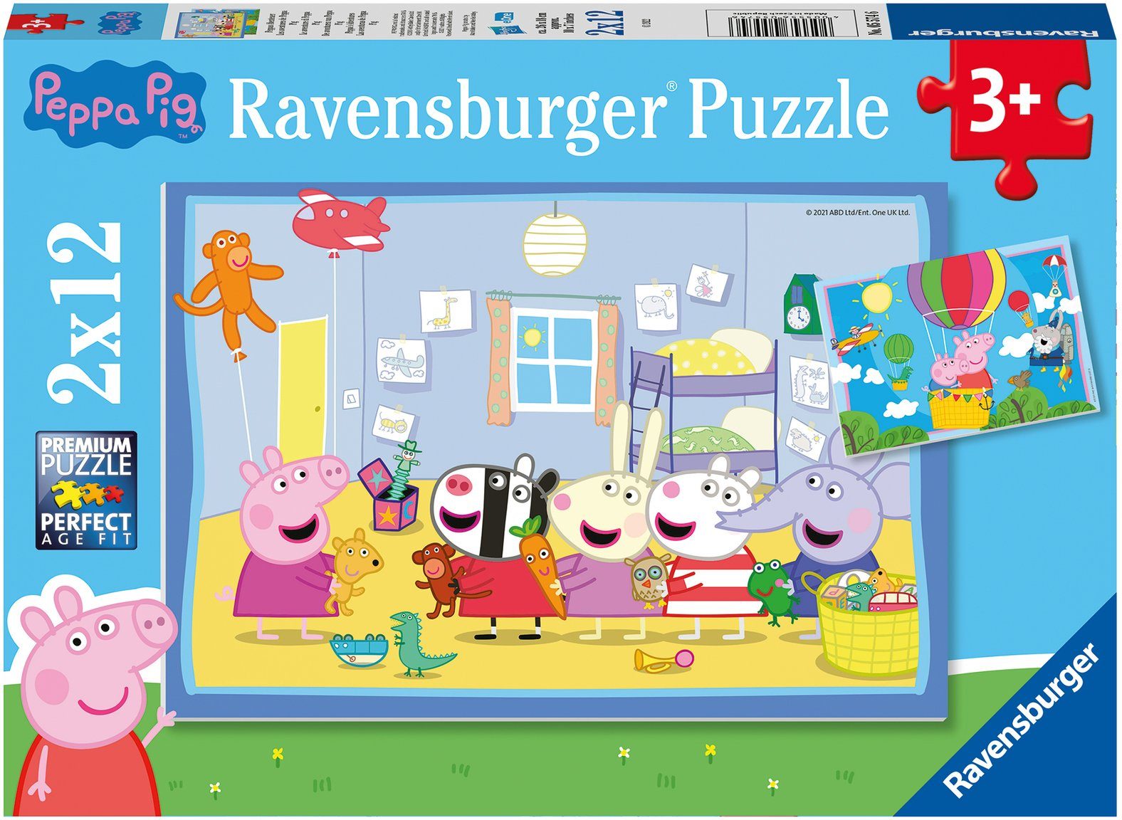 Ravensburger Puzzle Peppas Abenteuer, weltweit Puzzleteile, Europe, Made 12 - schützt Wald FSC® in 