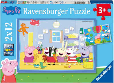 Ravensburger Puzzle Peppas Abenteuer, 12 Puzzleteile, Made in Europe, FSC® - schützt Wald - weltweit