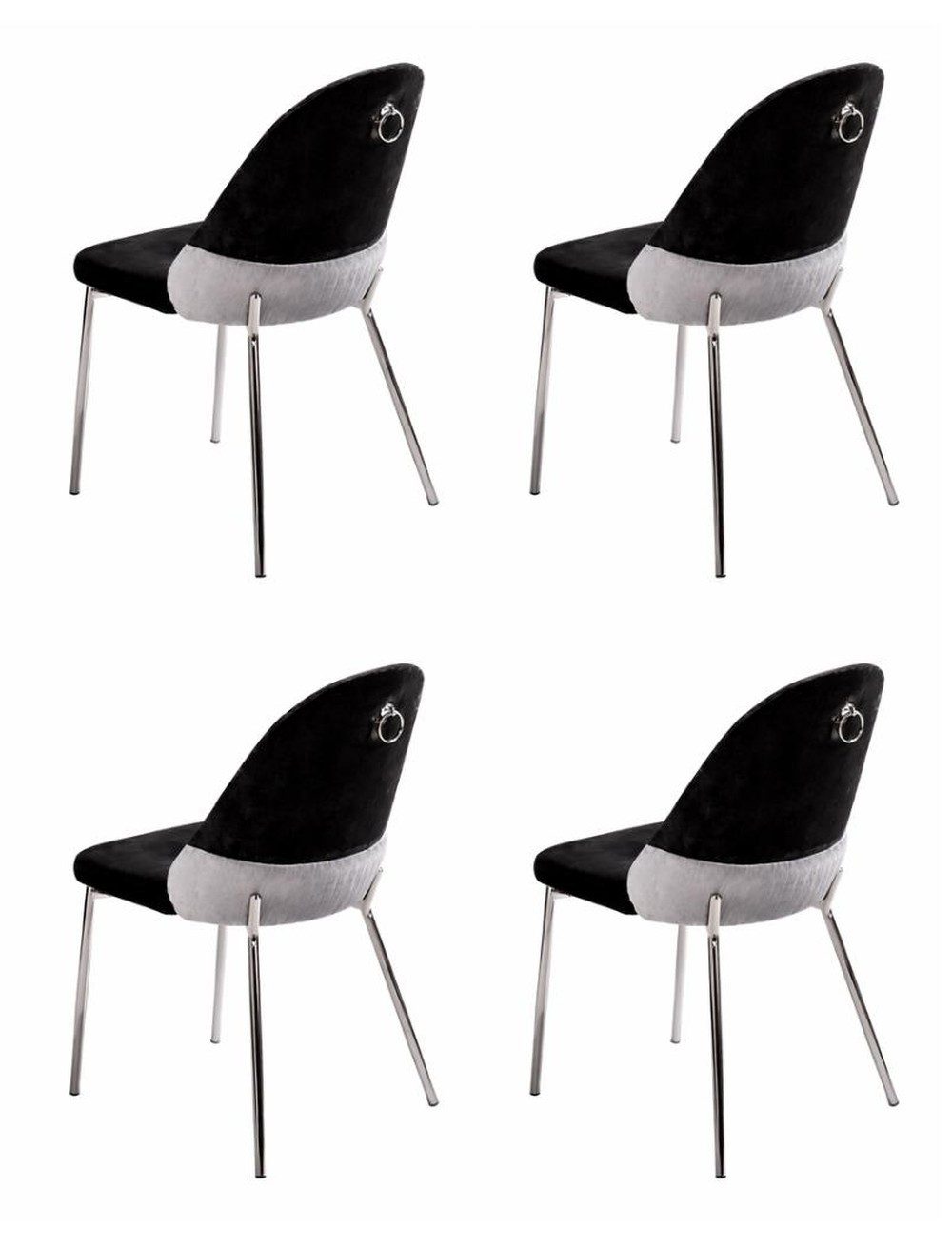 Esszimmerstuhl 4er Set moderne schwarze Esszimmerstühle – bequem und stilvoll
