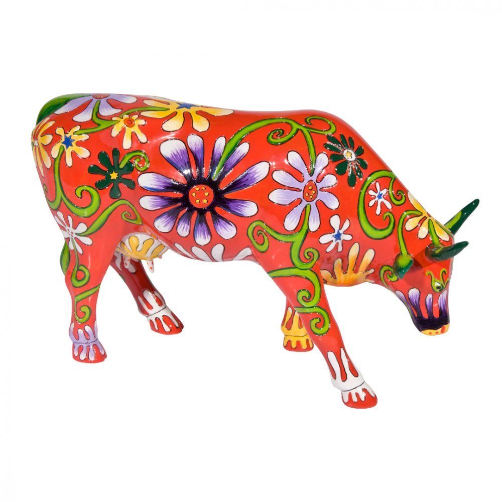 Large - CowParade Flower Tierfigur Lover Kuh Cowparade Cow