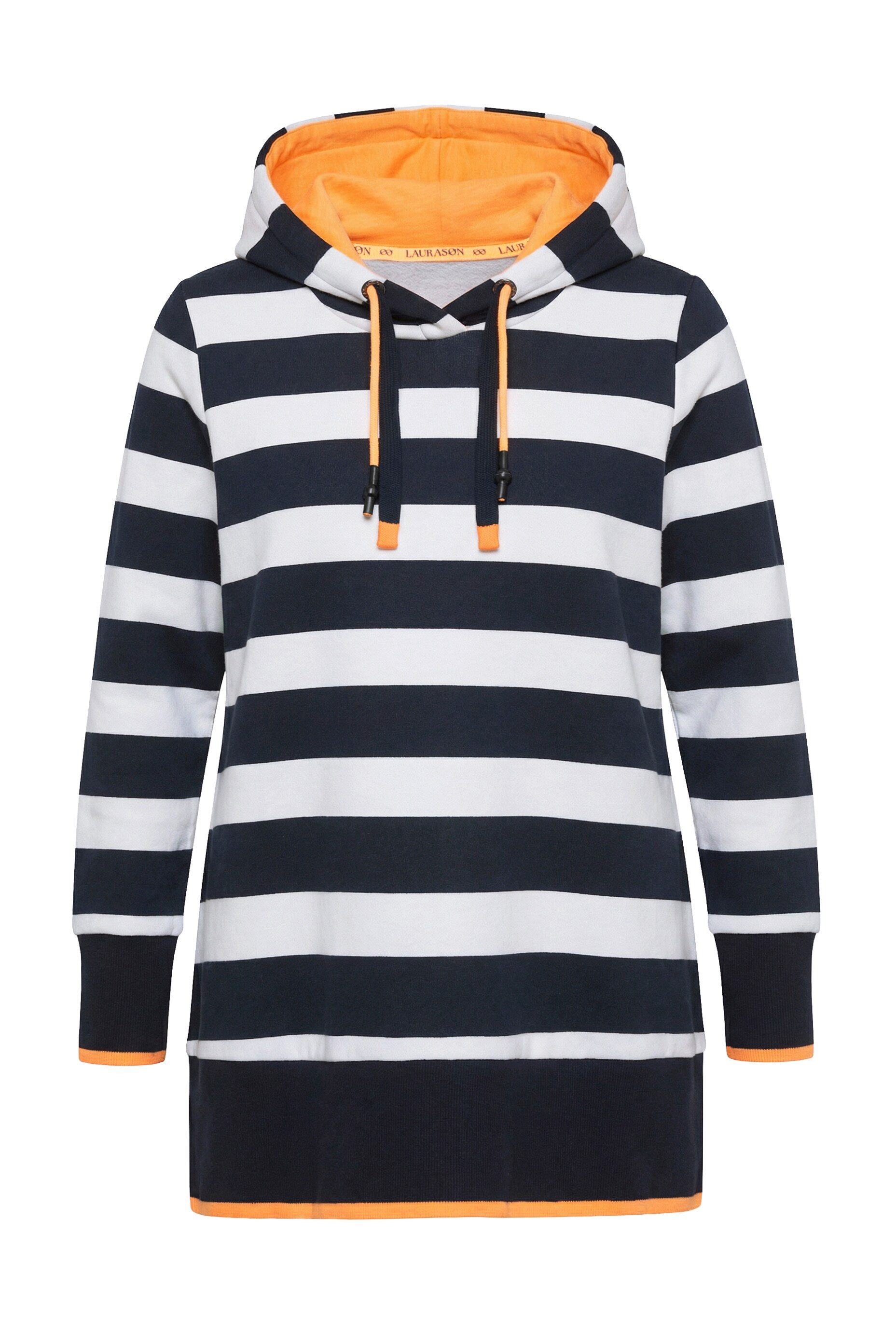 Sweatshirt Sweatshirt mit Ringel KapuzeOEKOTEX