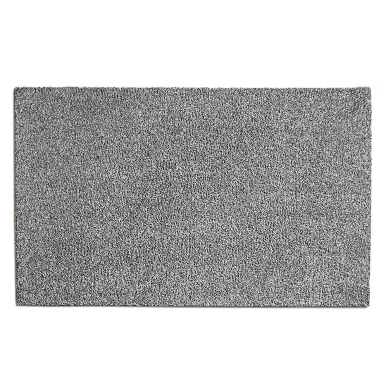 Fußmatte Fußbodenheizung, Bari waschbare mm Grau, Höhe: 6 geeignet Sauberlaufmatte, für rechteckig, Karat,