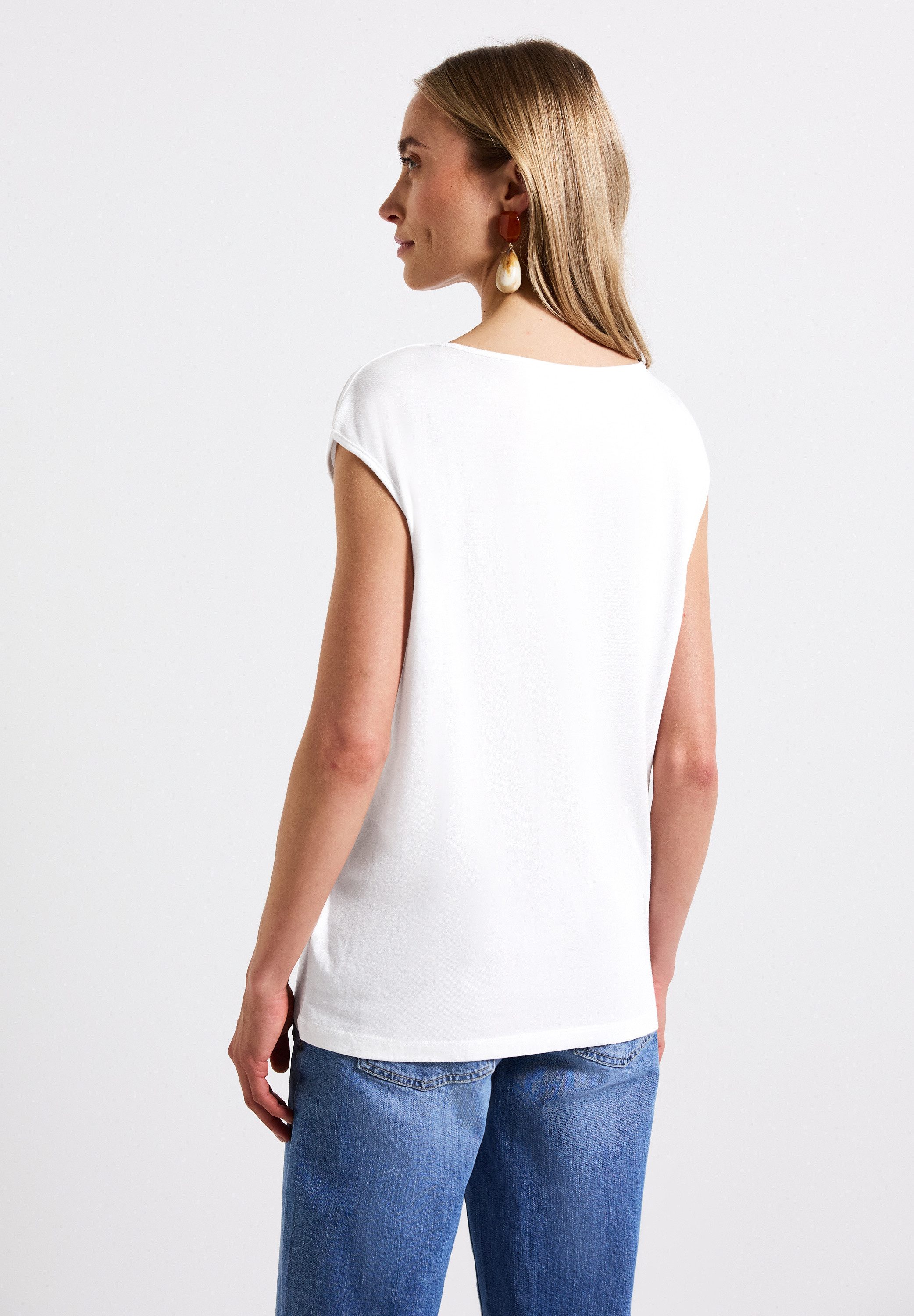 STREET ONE T-Shirt, mit U-Boot-Ausschnitt günstig online kaufen